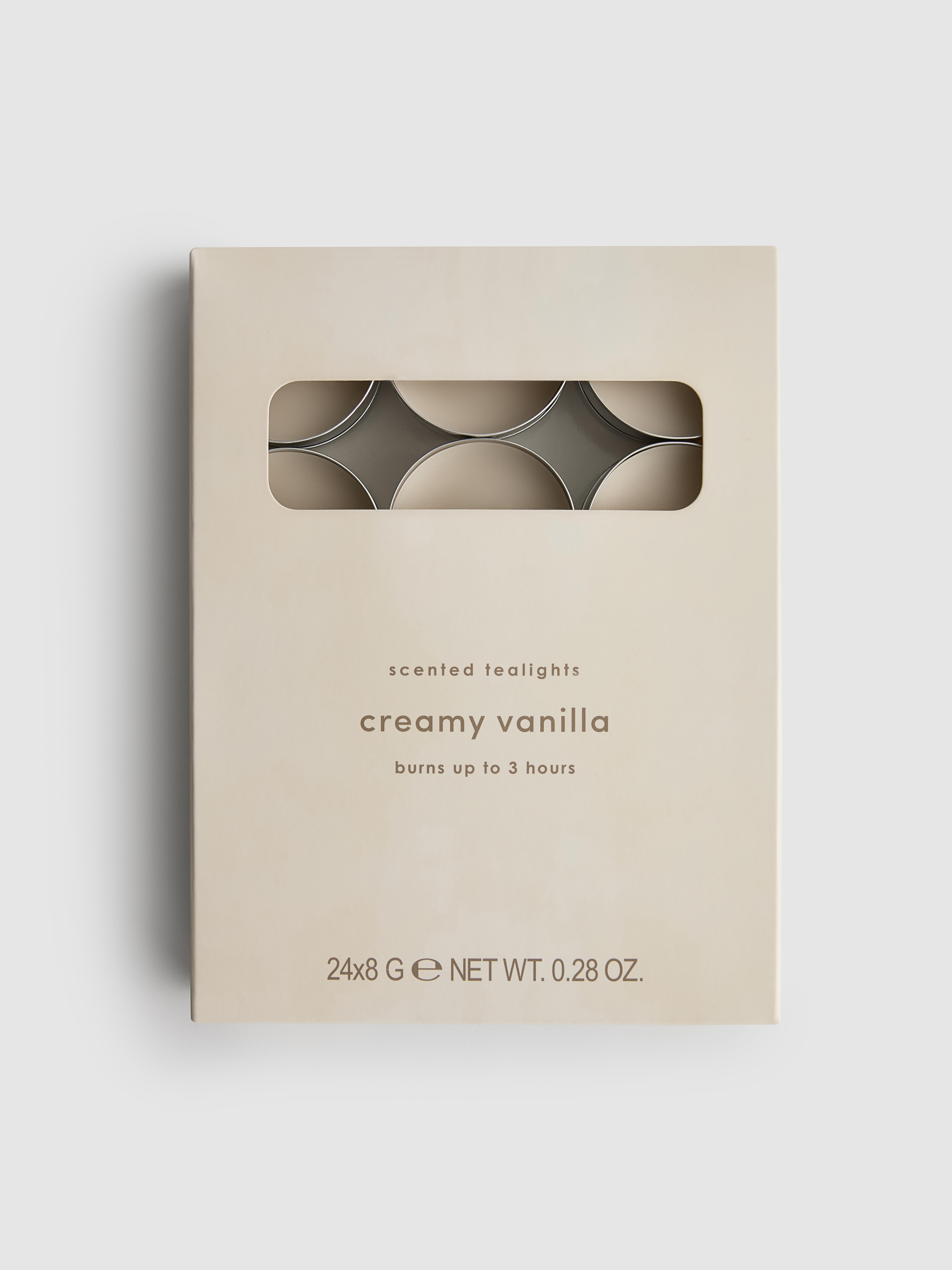 Cream 24-Pack Tealight Refills