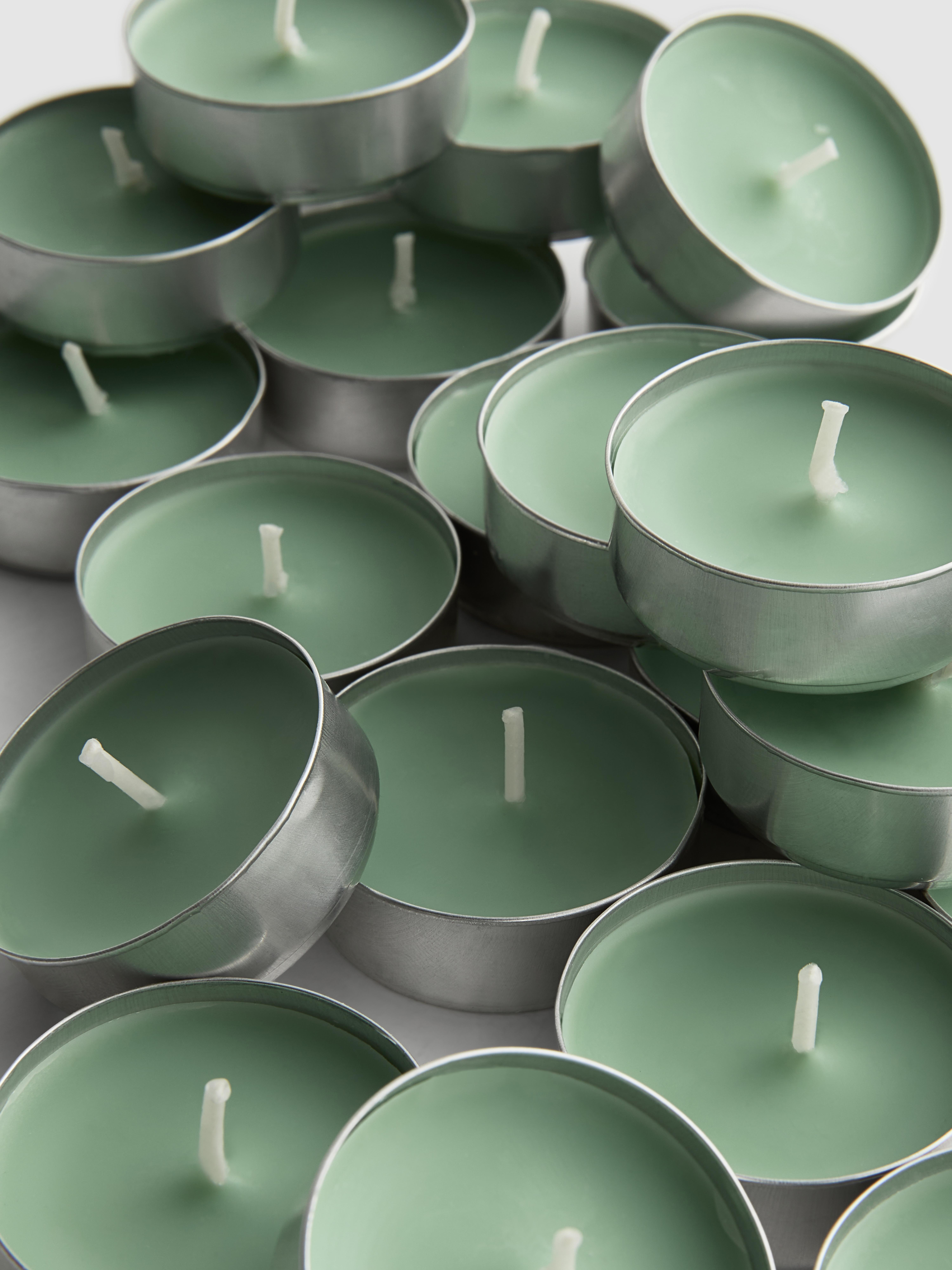Light Green 24-Pack Tealight Refills