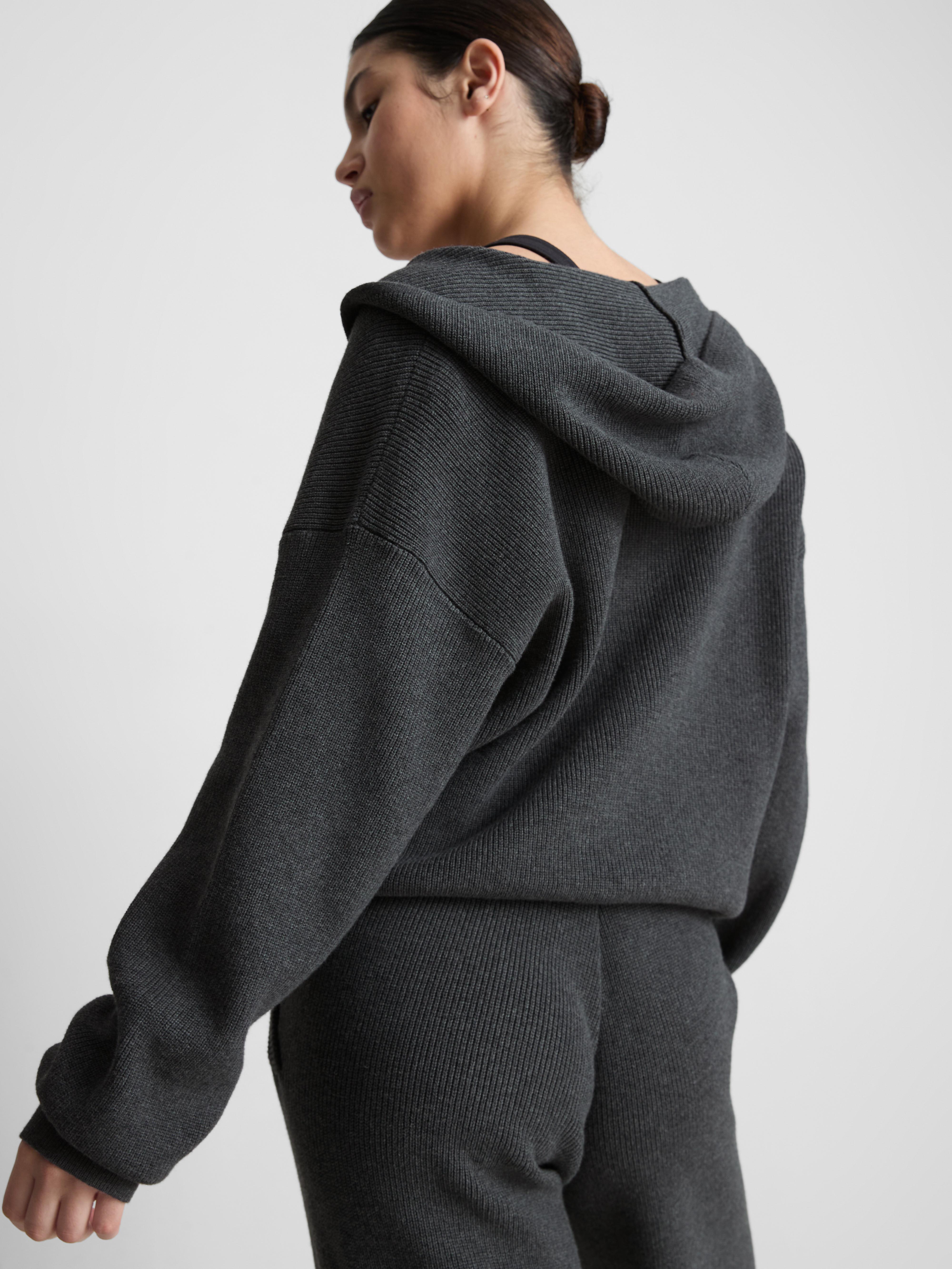 Sweat à capuche zippé classique - Vert foncé - Homme