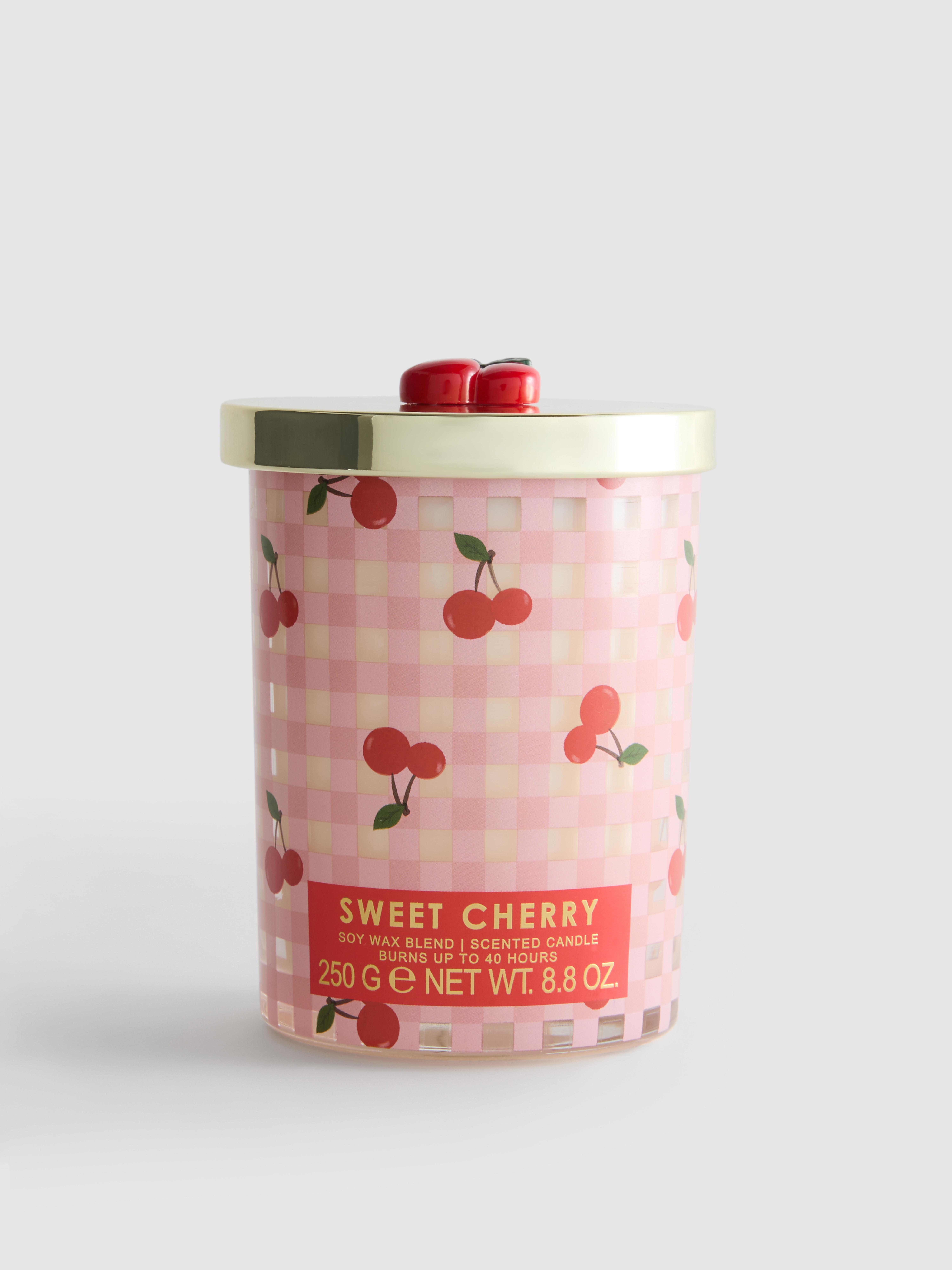Red Scented Candle In Lidded Bow J
