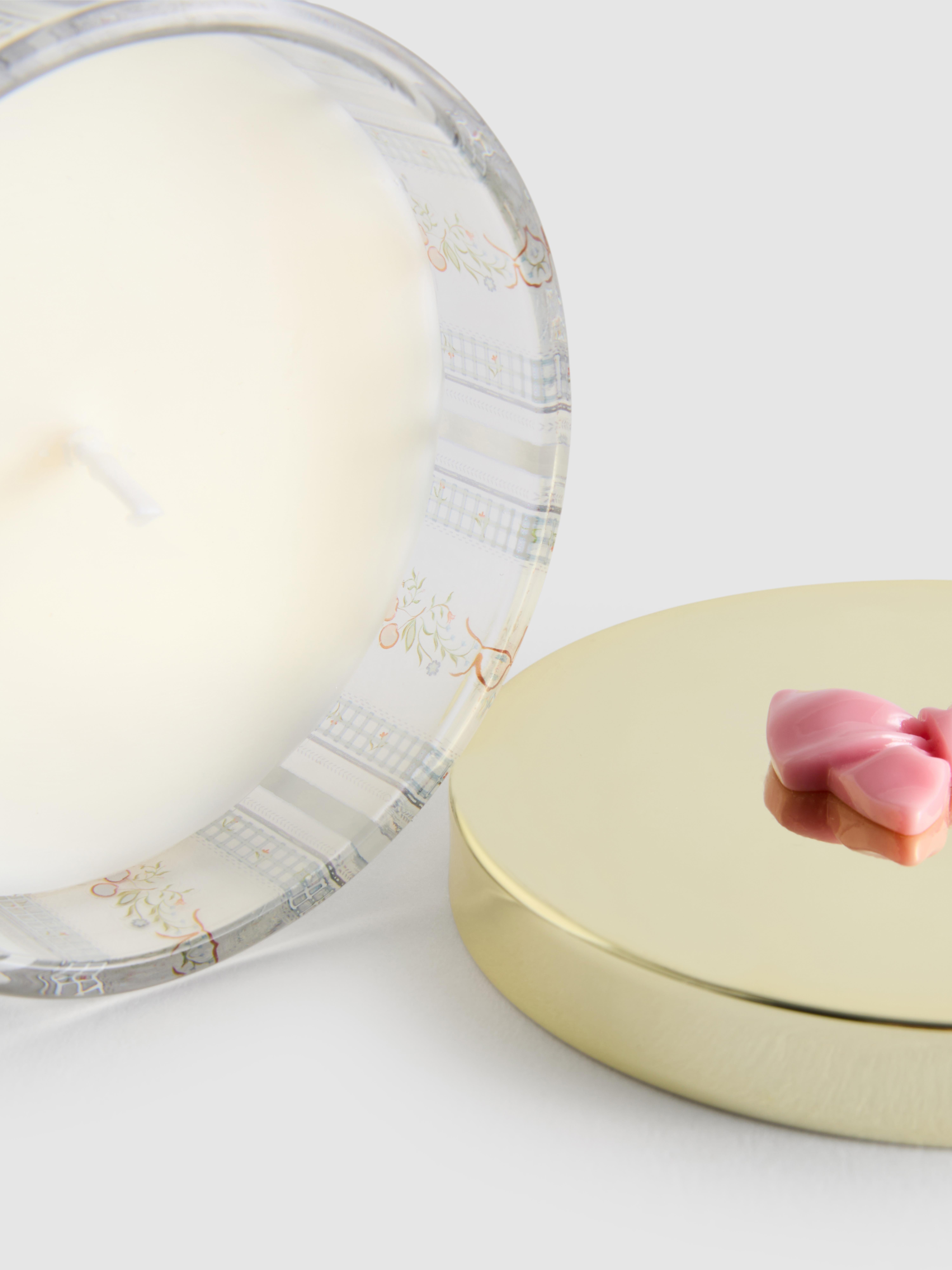 Light Blue Scented Candle In Lidded Bow J