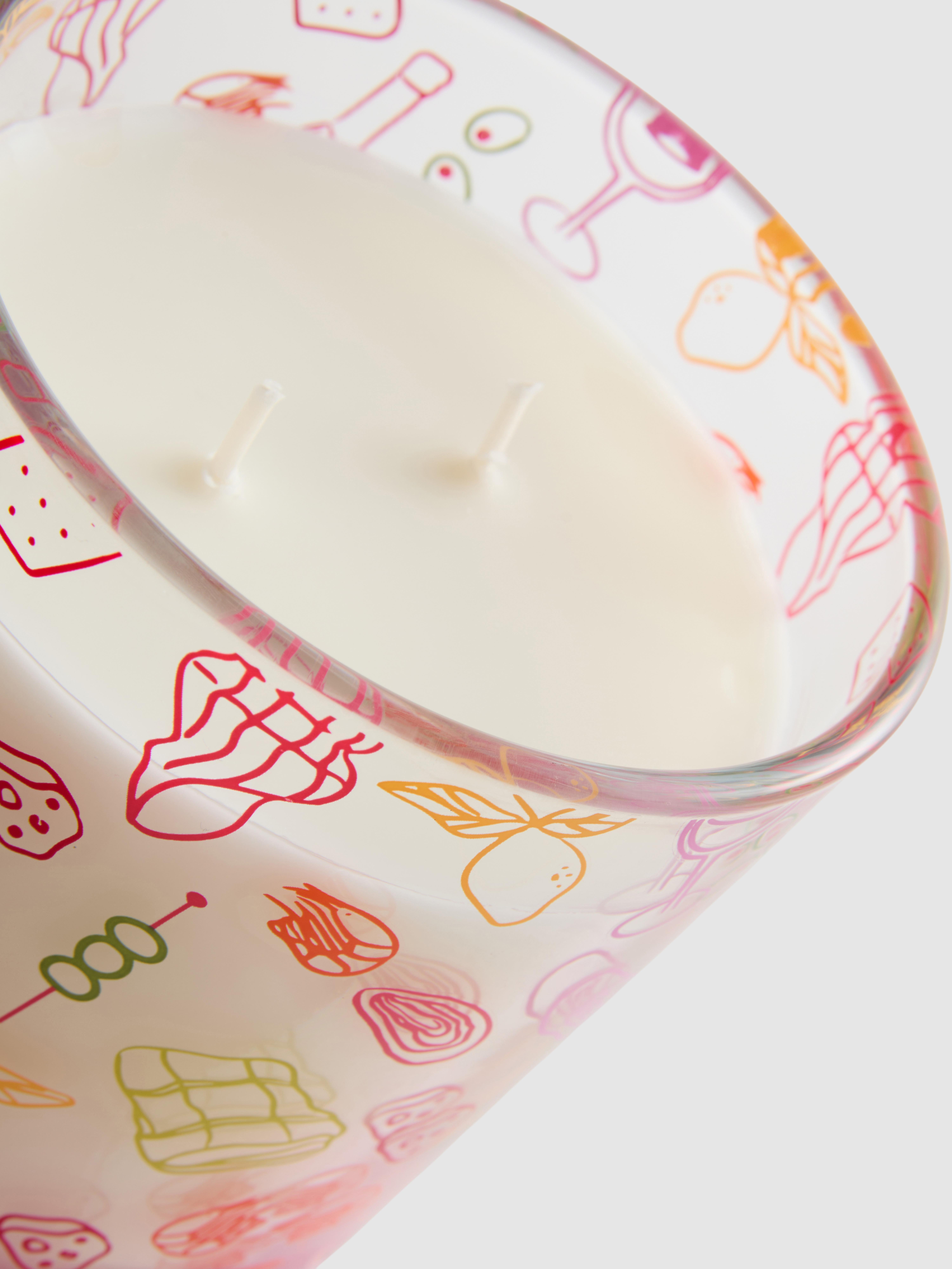 Geurkaars met twee lonten