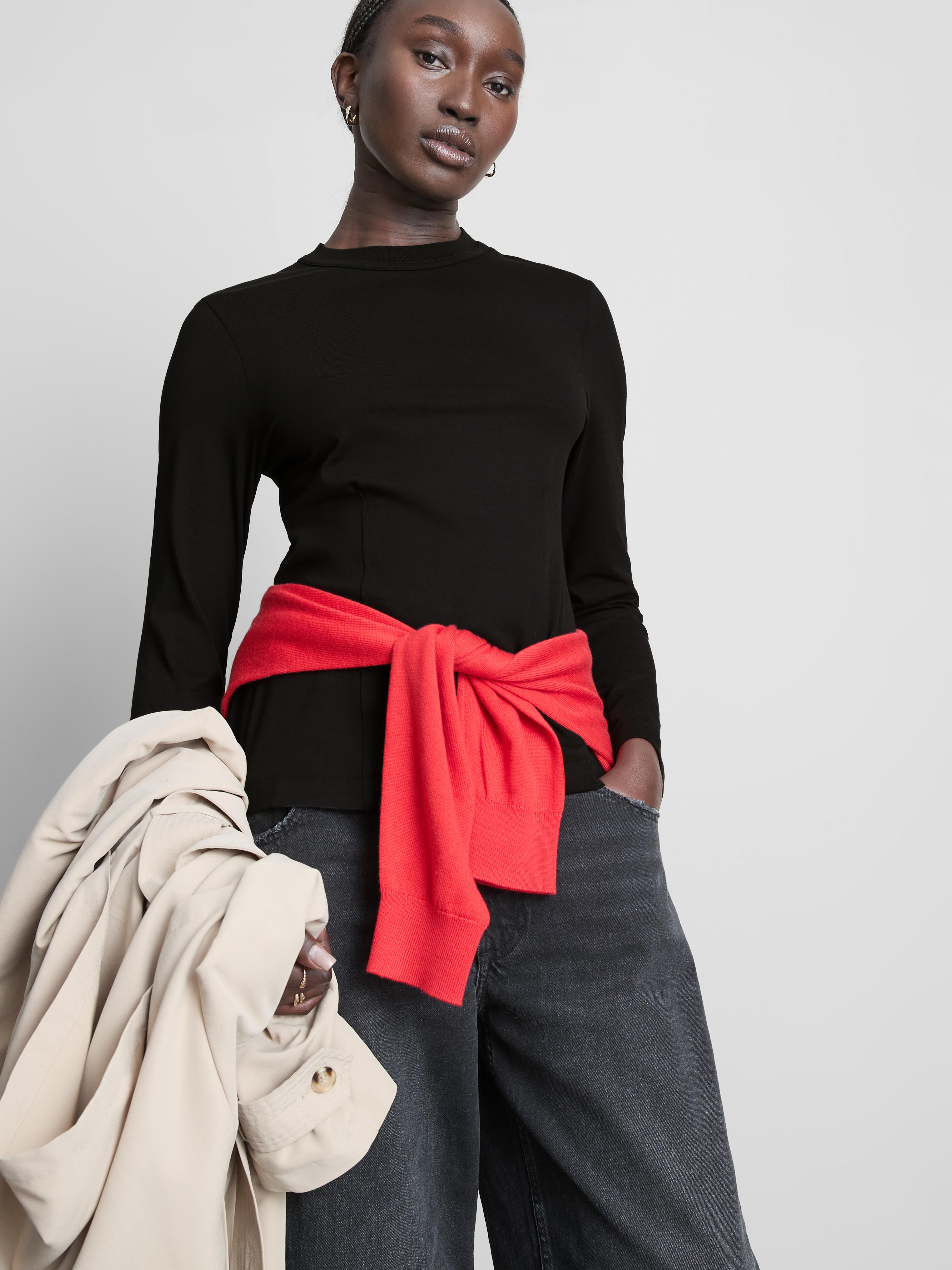 Cinched Long-Sleeve Tee