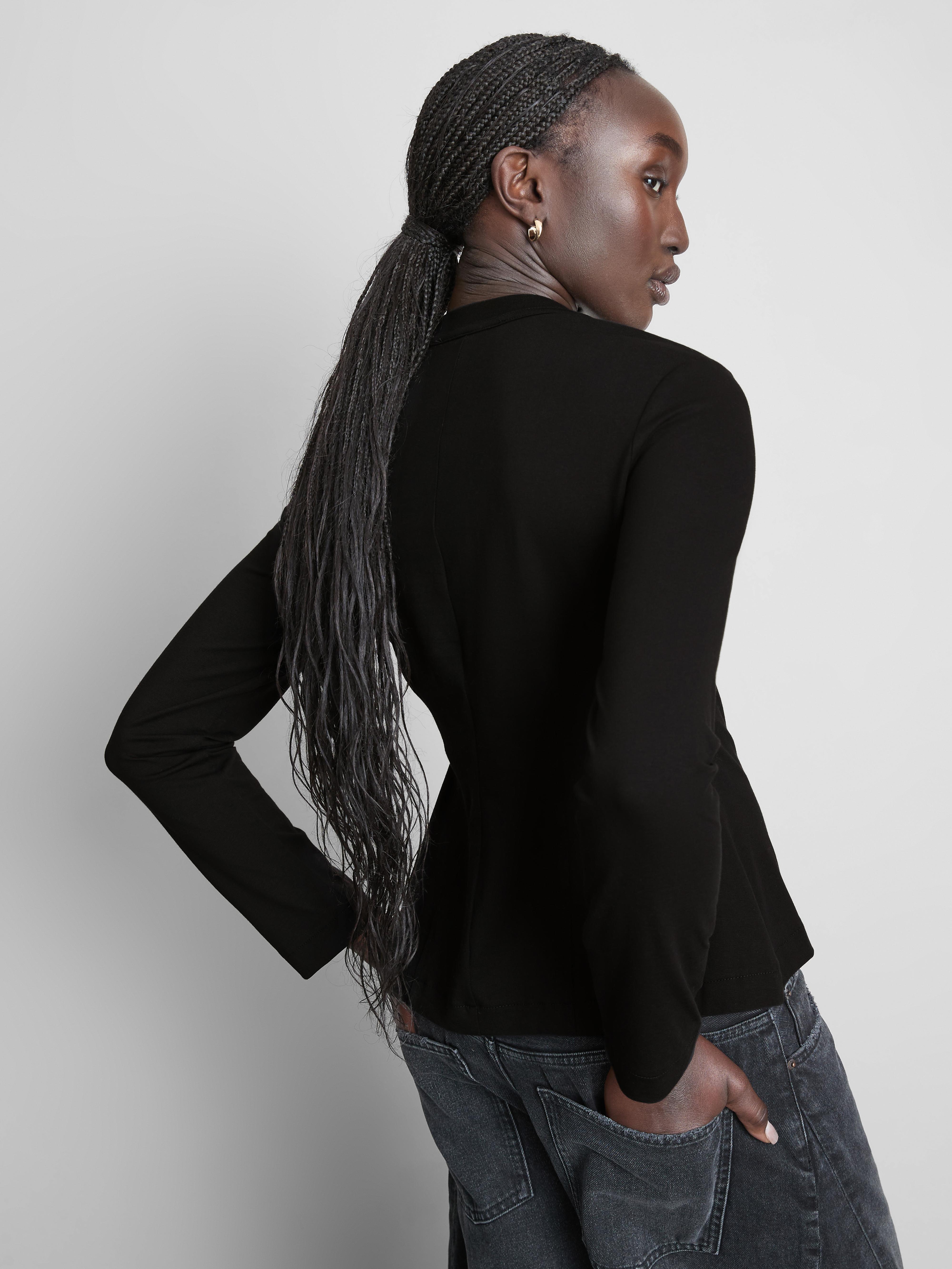 Cinched Long-Sleeve Tee