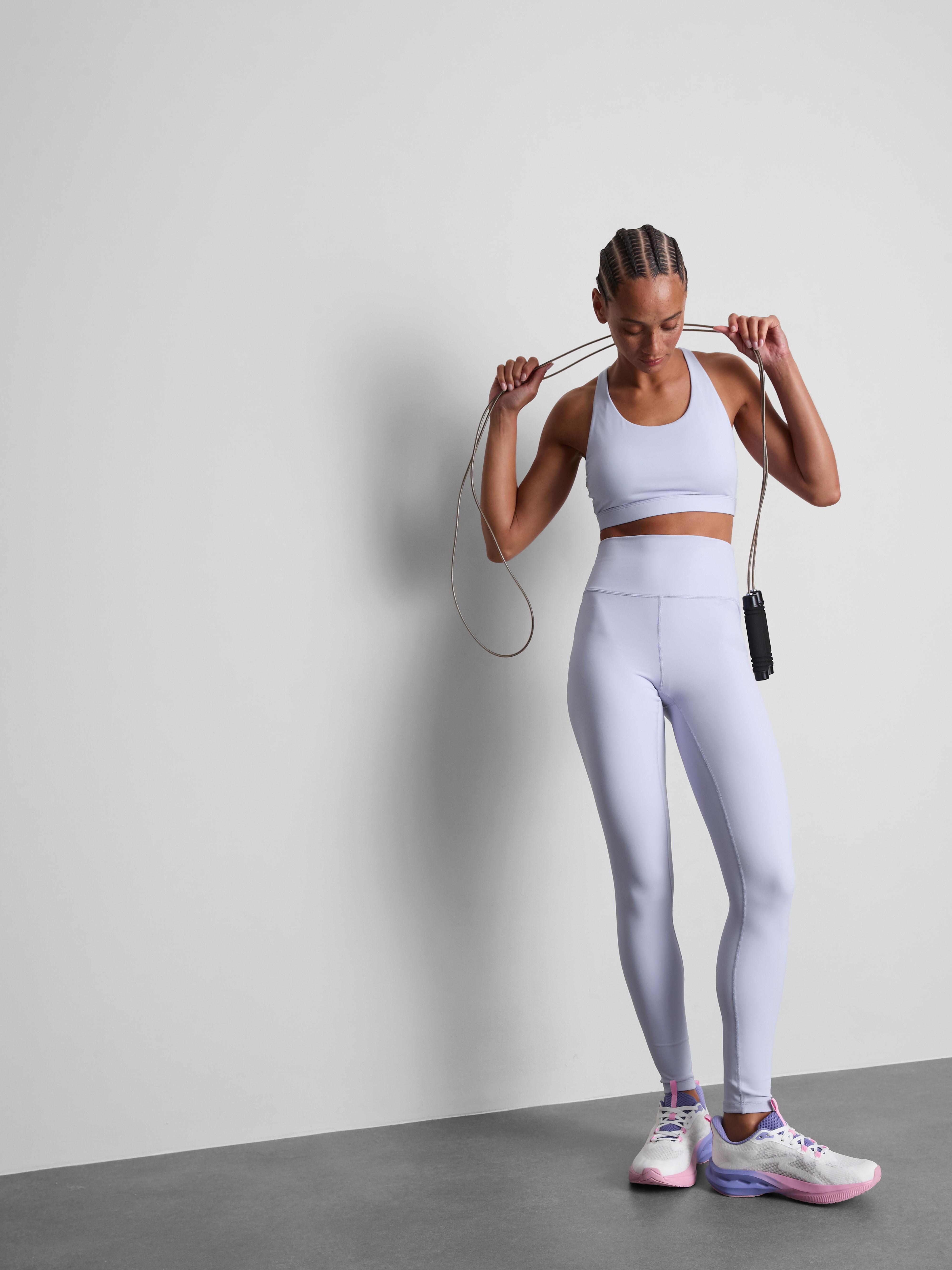 Buttery-Soft Strappy Crop Top Lilac