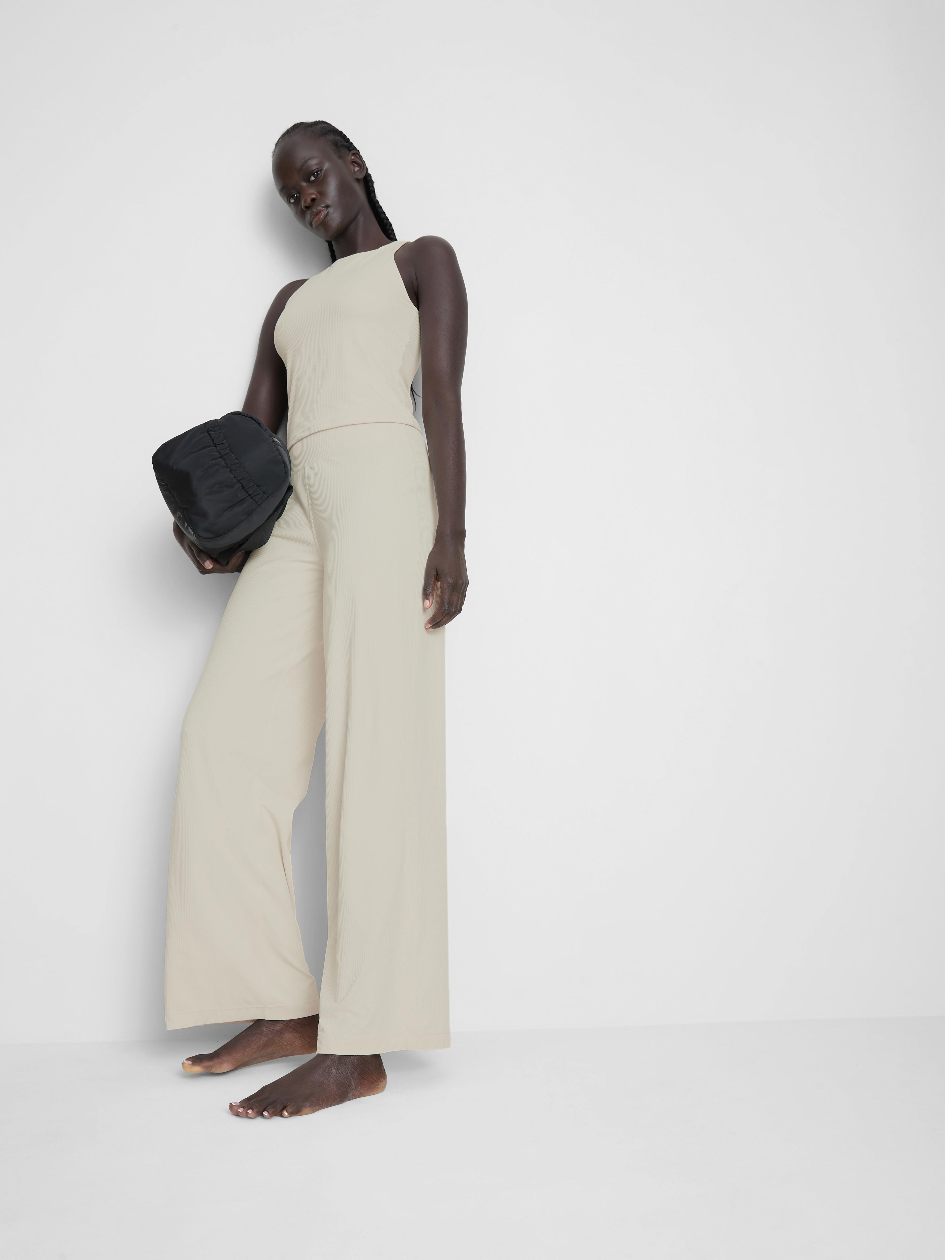 Active Ribbed Palazzo Joggers