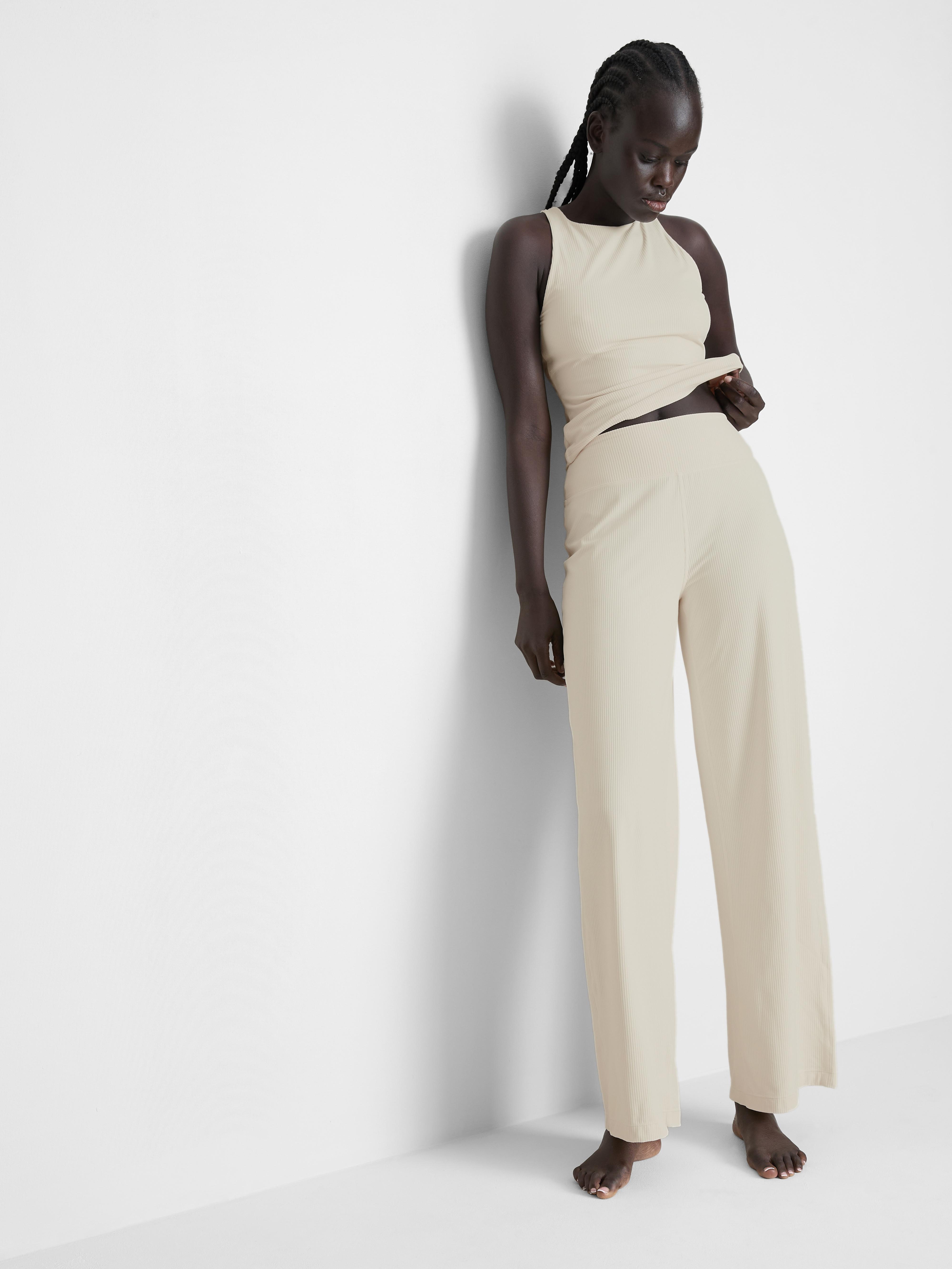 Active Ribbed Palazzo Joggers