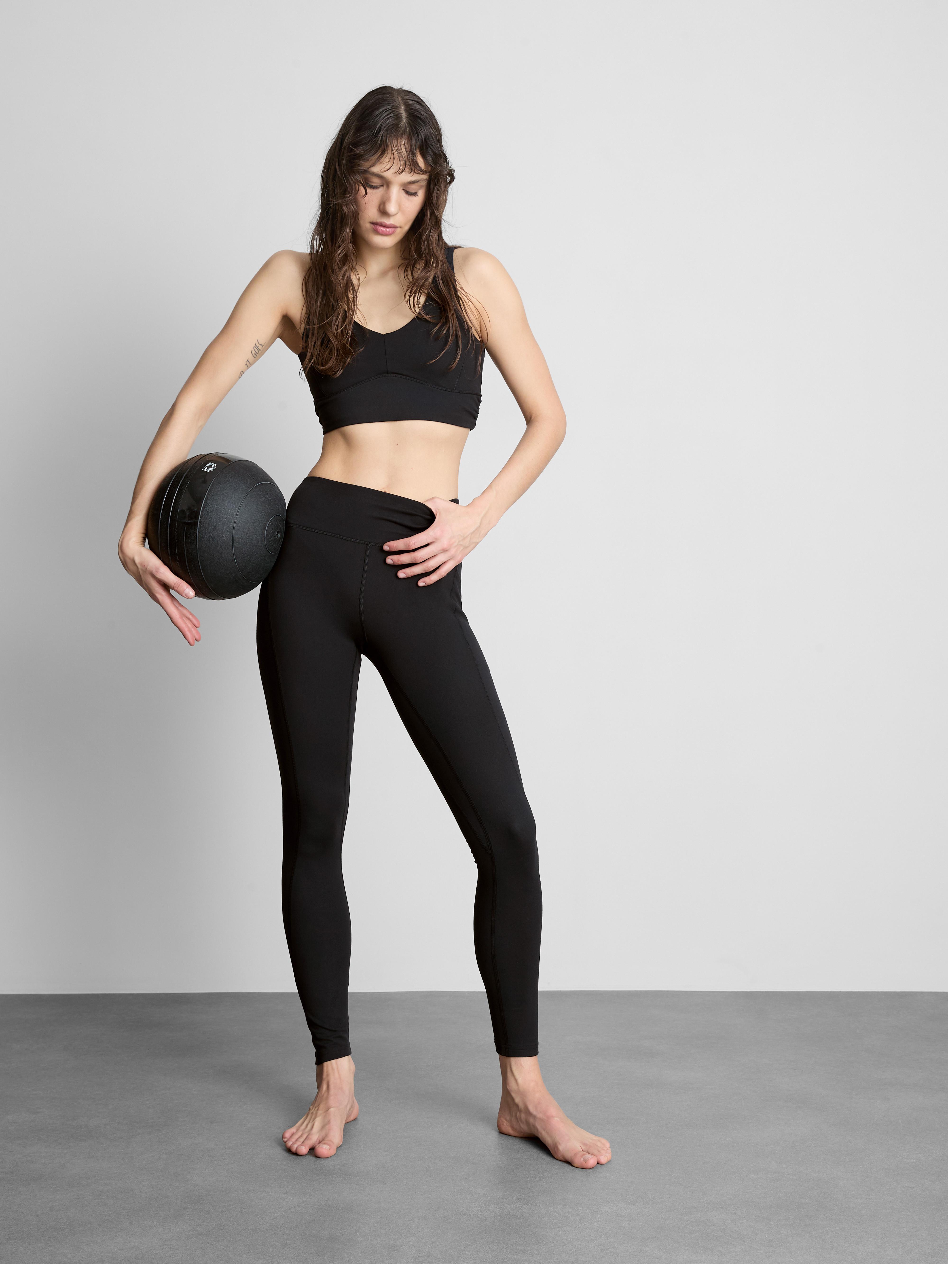 Women's Black Rita Ora Active Cropped Tan