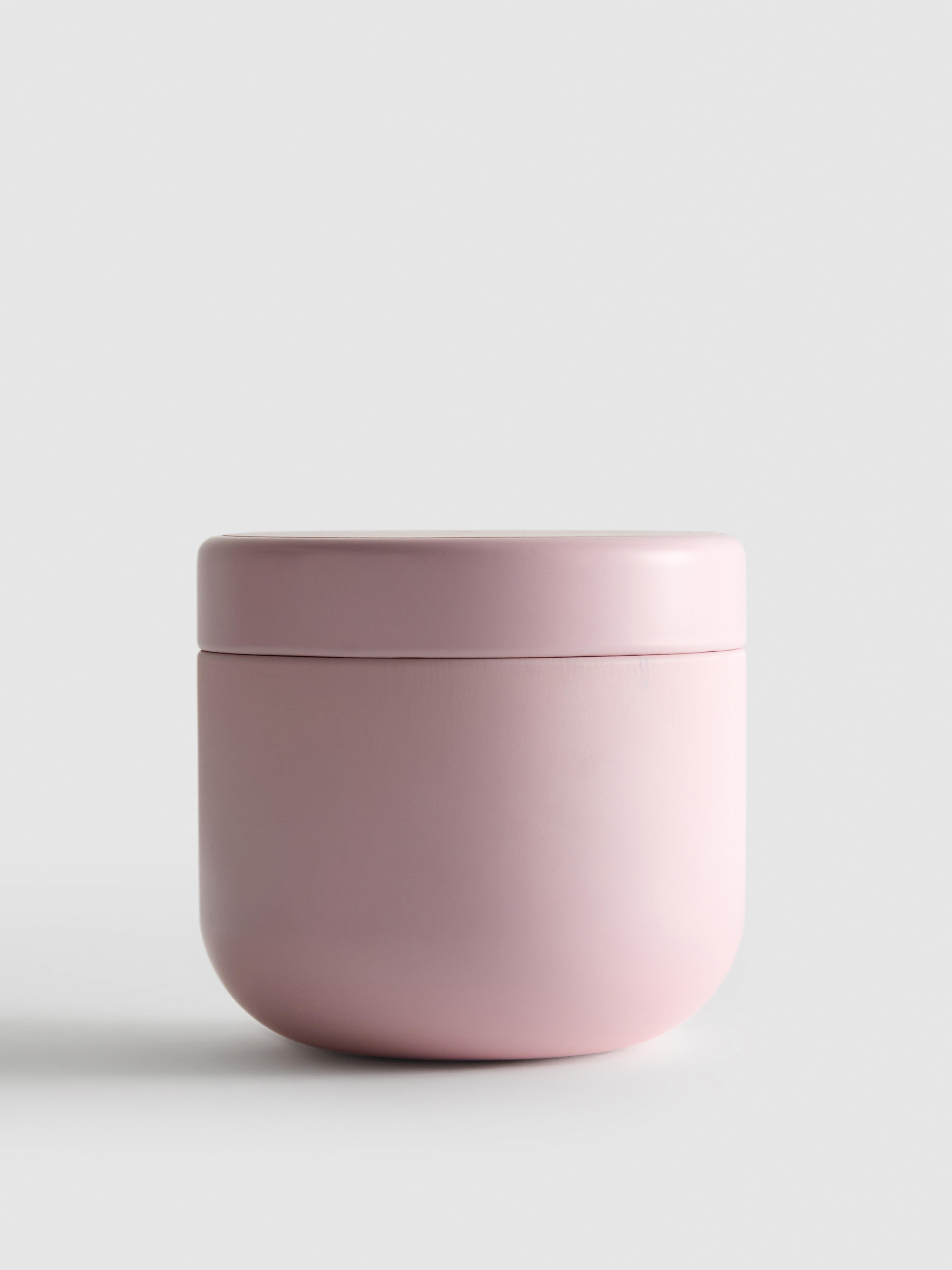 Light Pink Scented Candle In Can