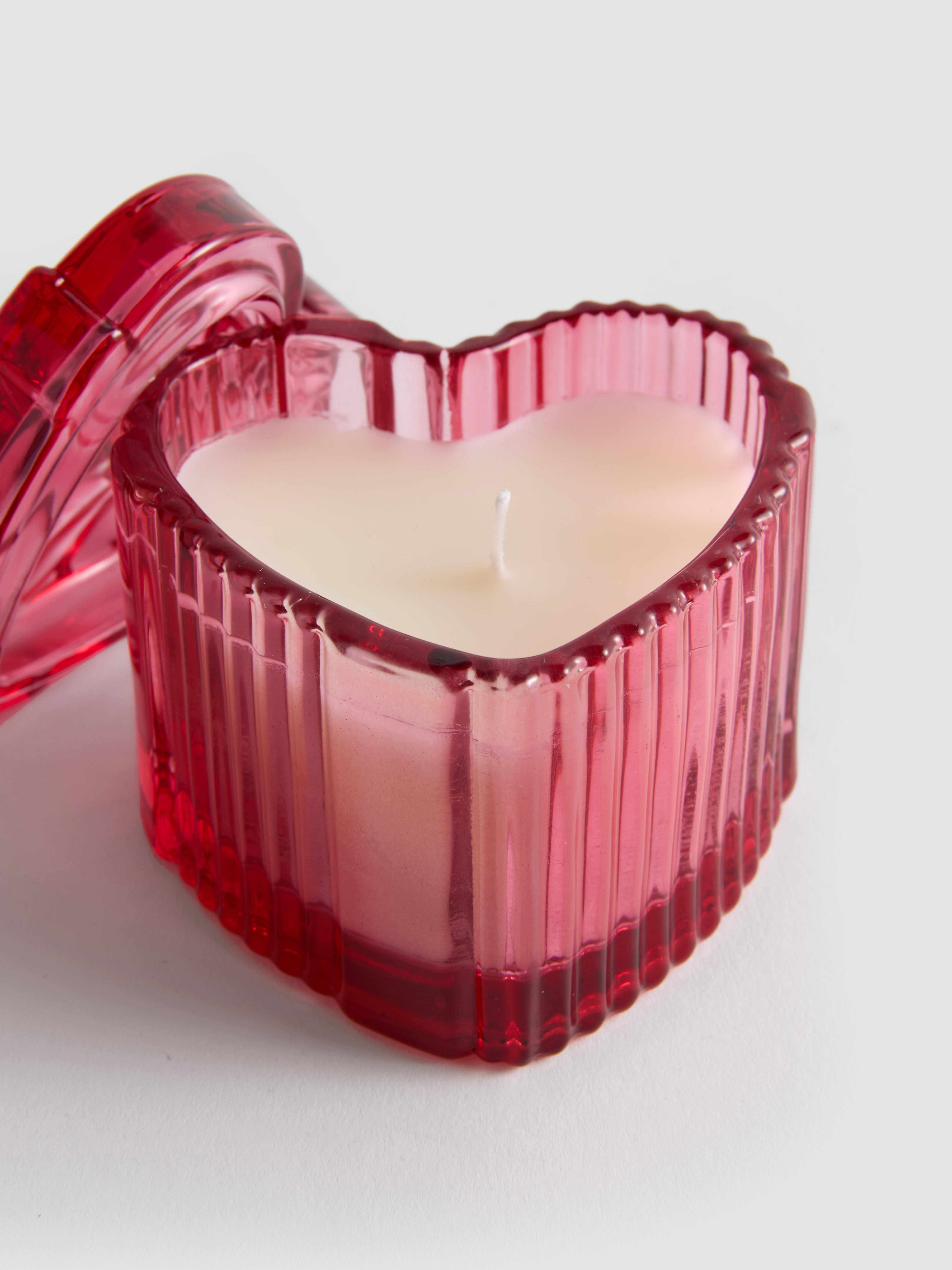Scented Candle In Heart Shaped Container