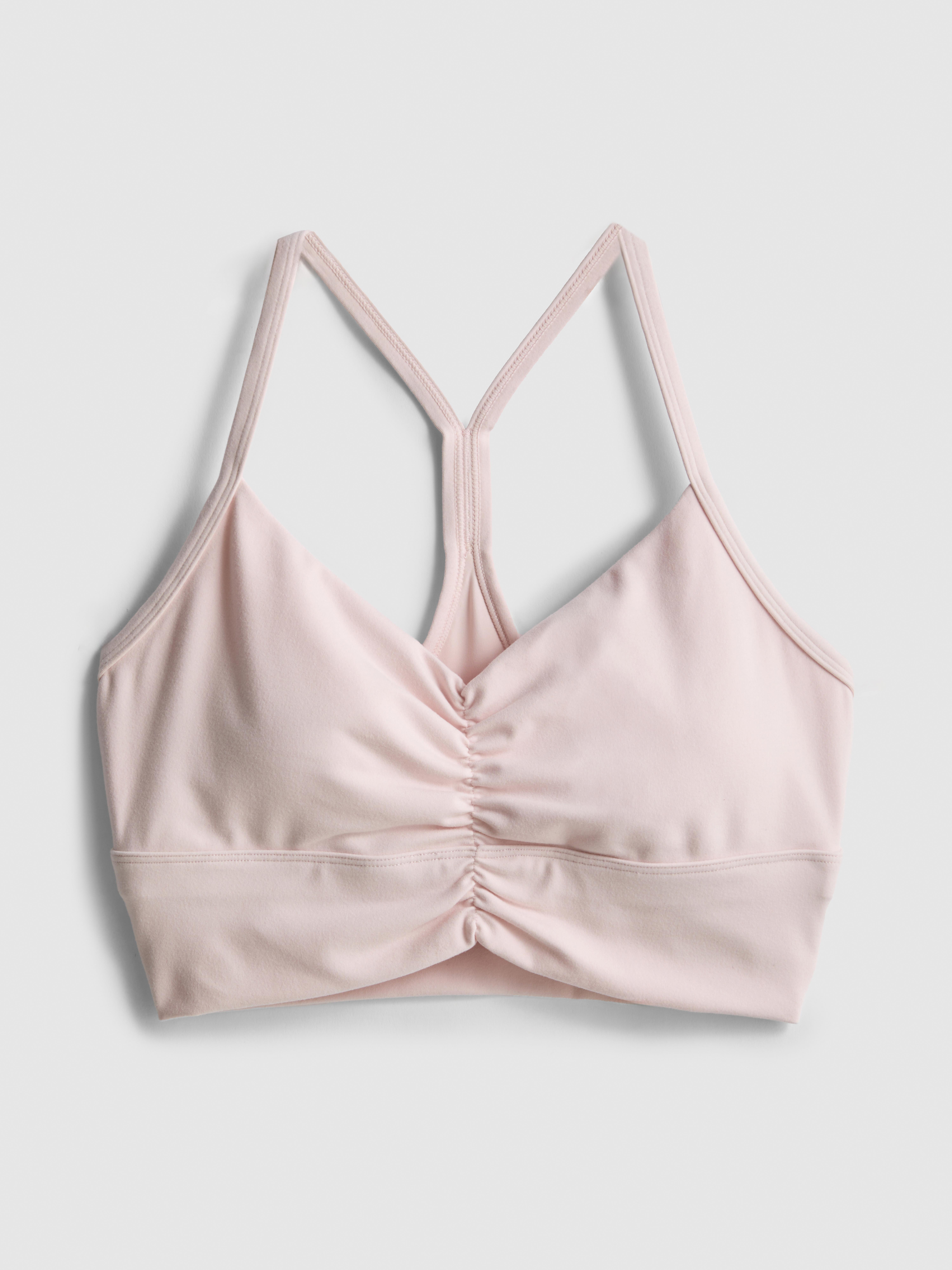 Women's Pink Active Ruched Crop Top