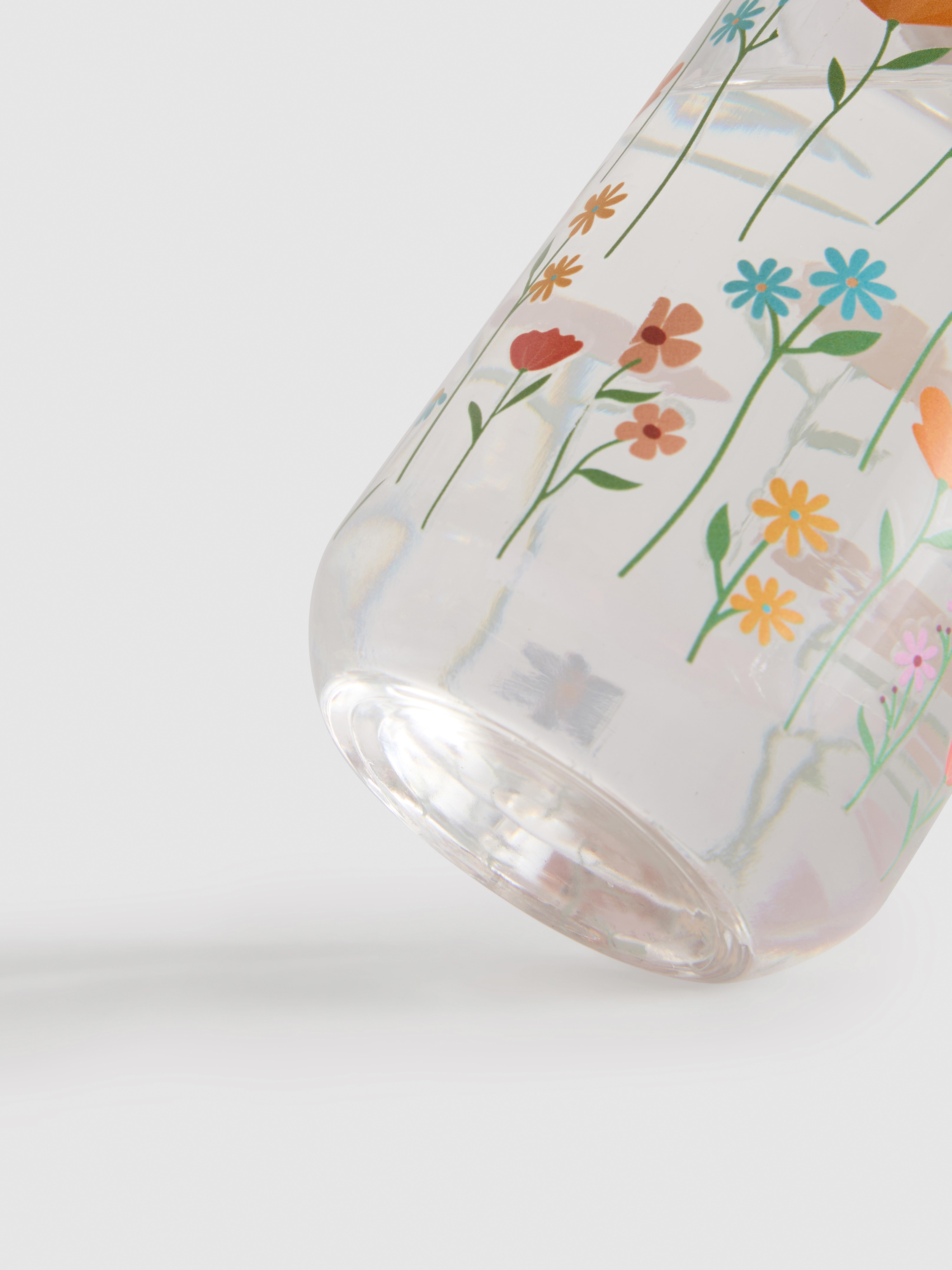 Scented Reed Diffuser In Painted Floral Jar