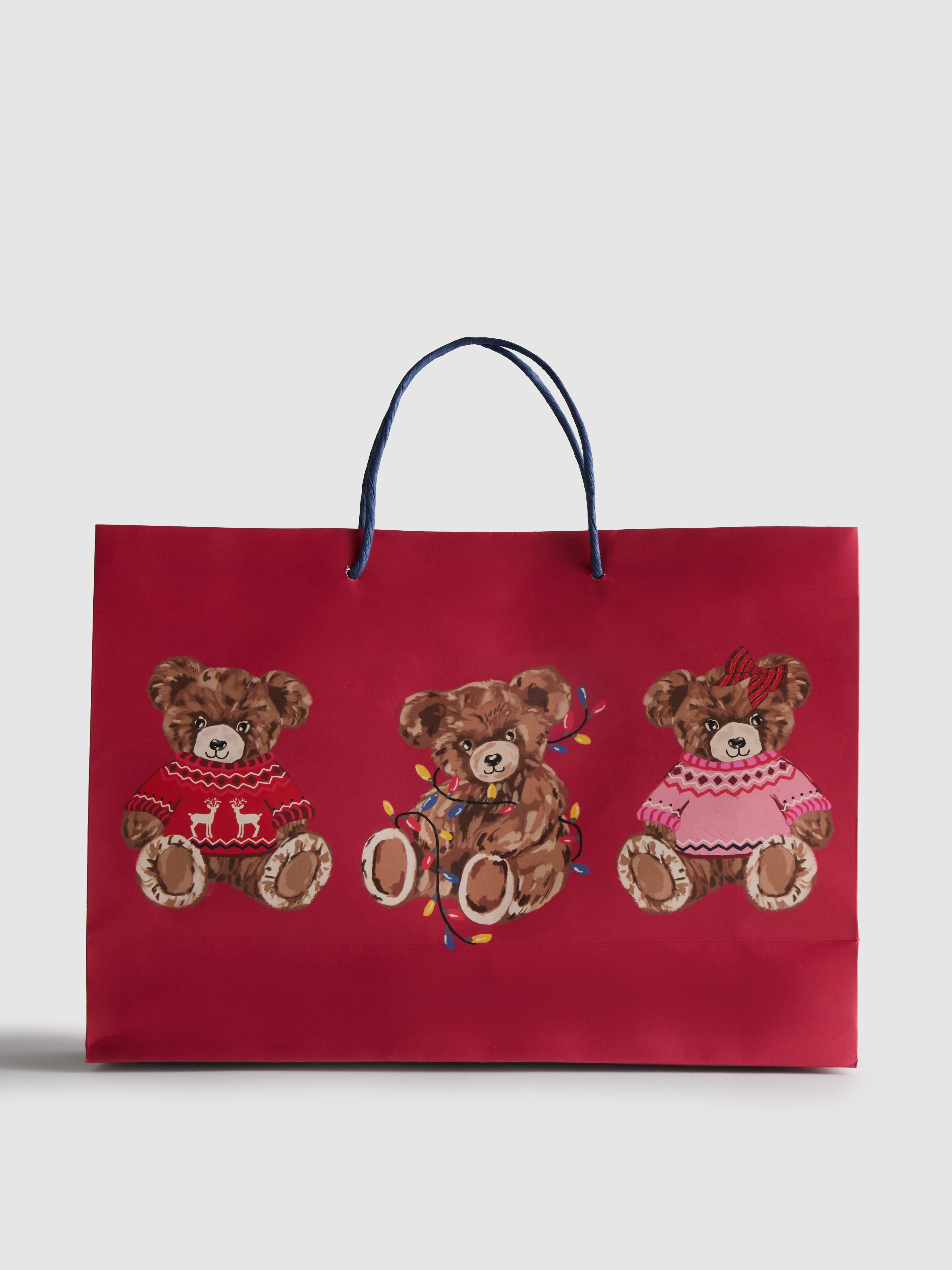Teddy Bear Christmas Gift Bag