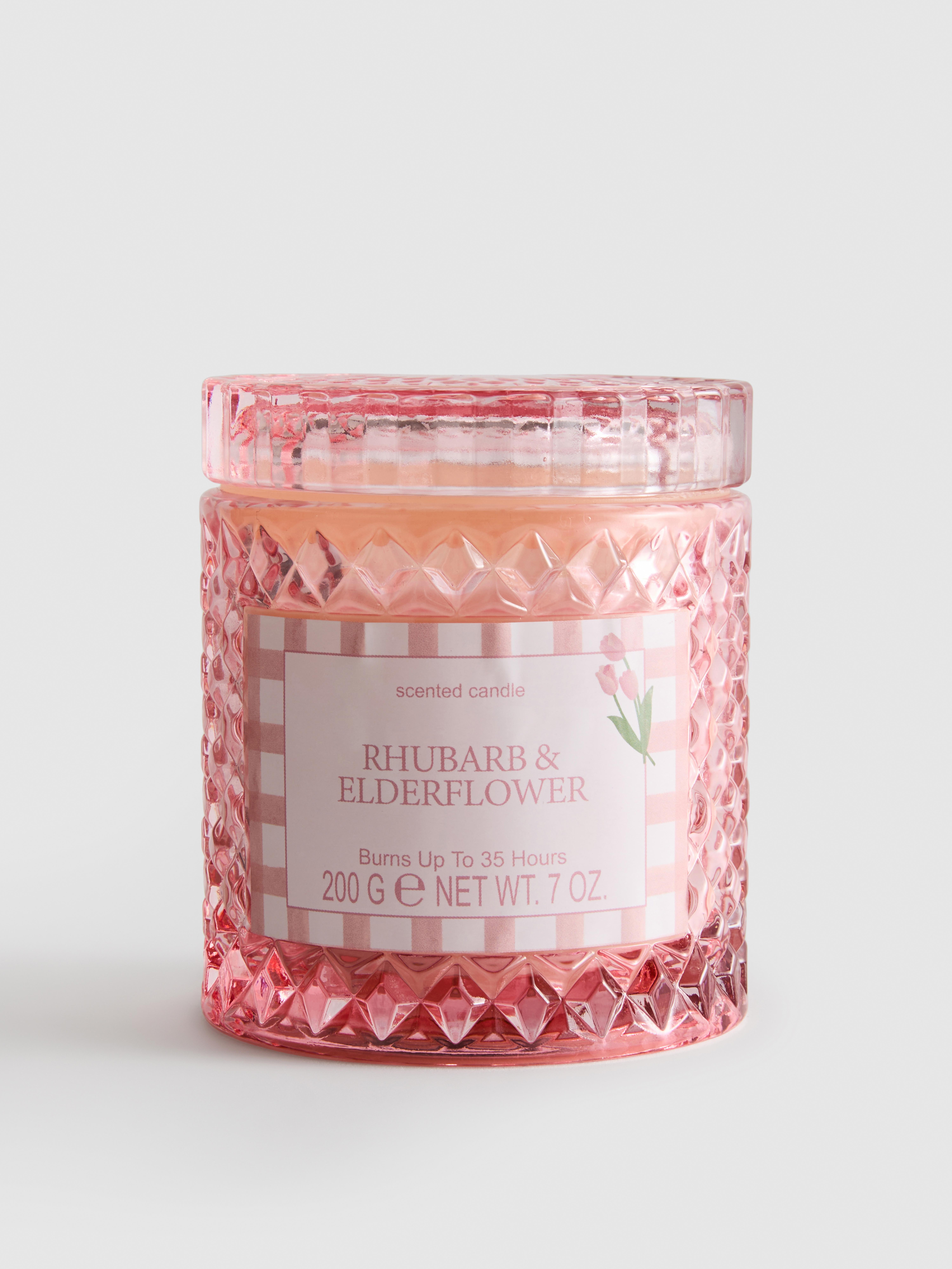 Bougie parfumée dans un pot en verre texturé