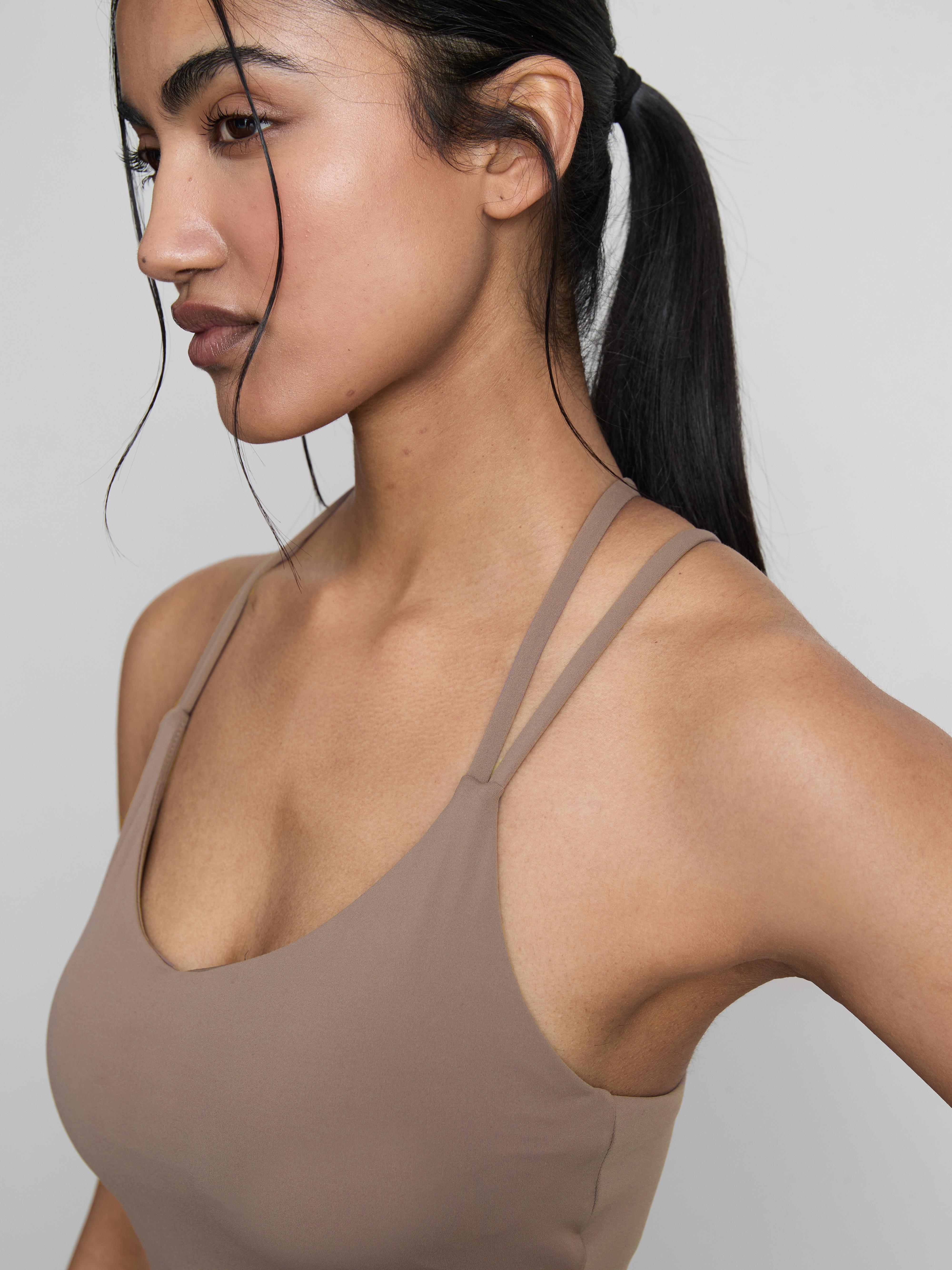 Women's Brown Buttery Soft Active Tank Top