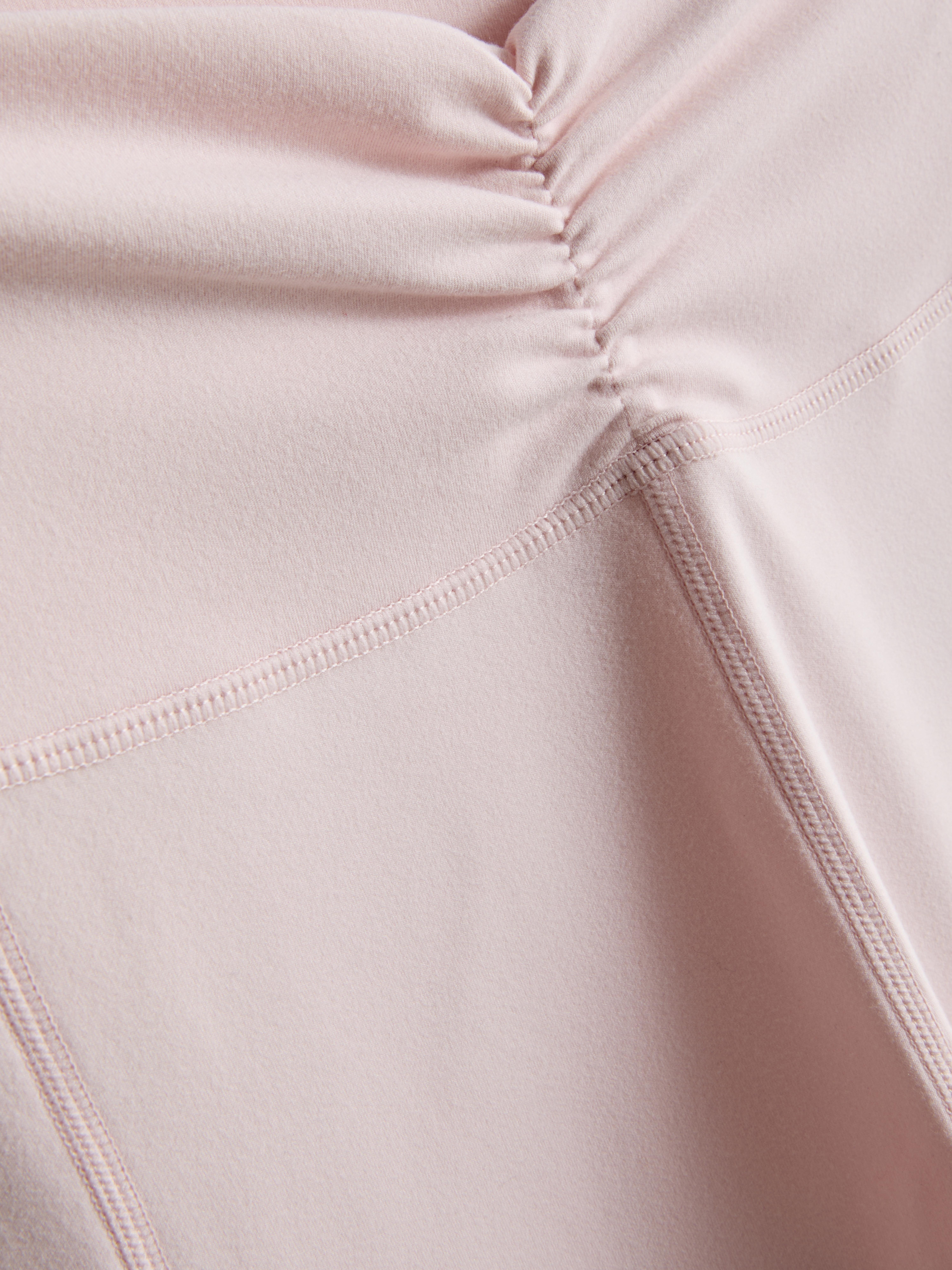 Women's Pink High-Waisted Ruched Active Leggings