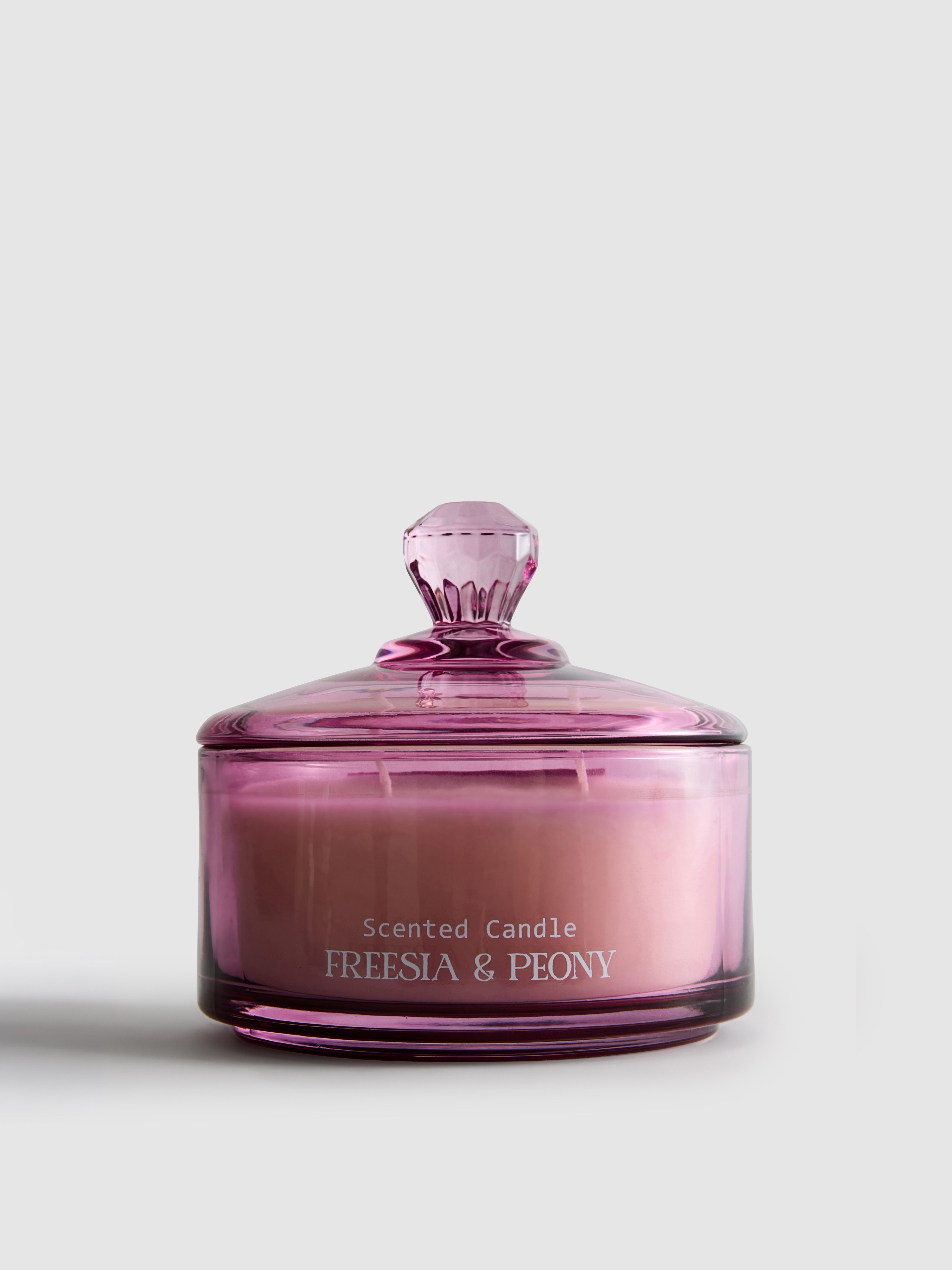 Vonná dvouknotová svíčka ve skle