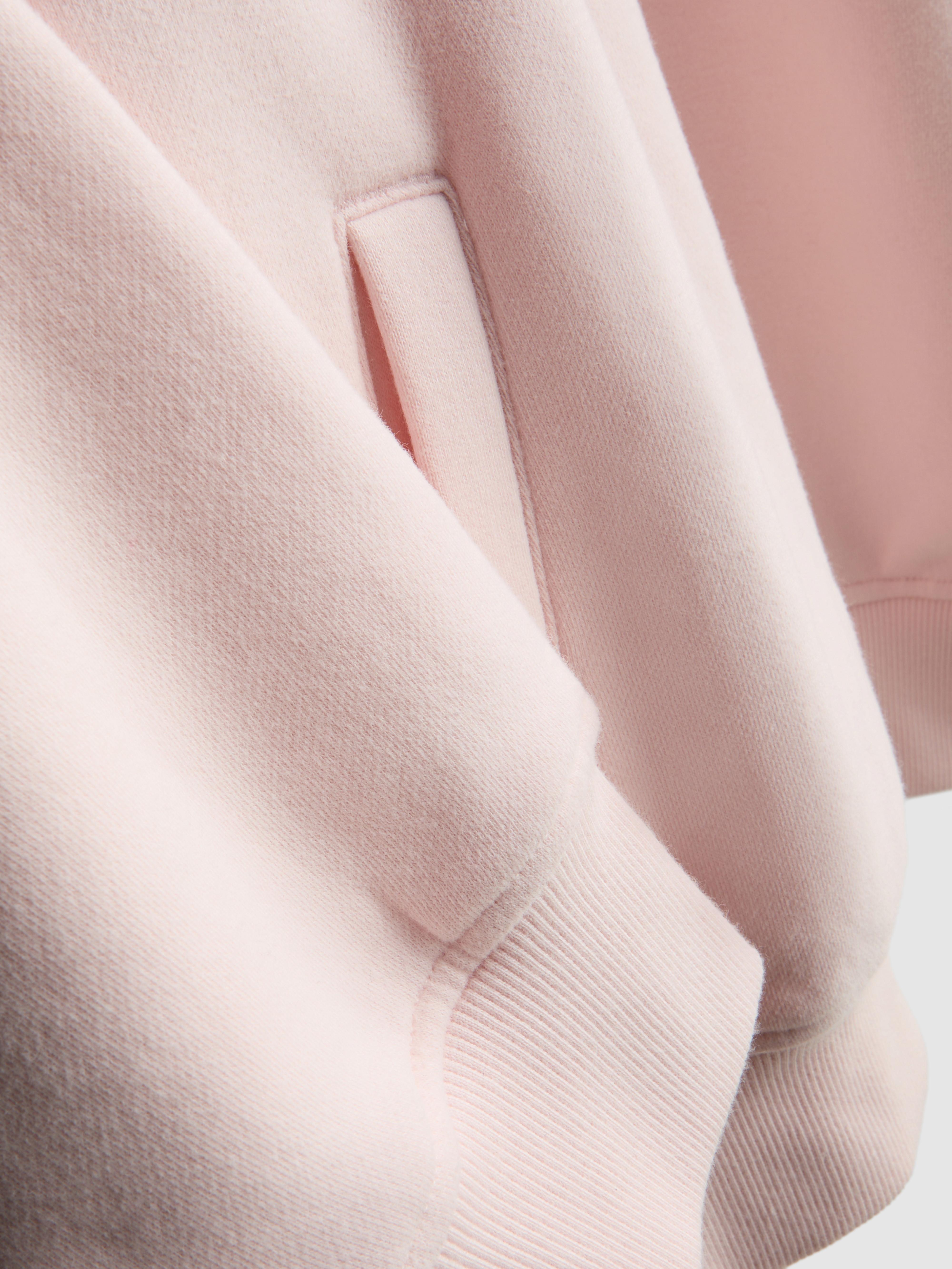 Women's Pink Cotton-Rich Oversized Hoodie