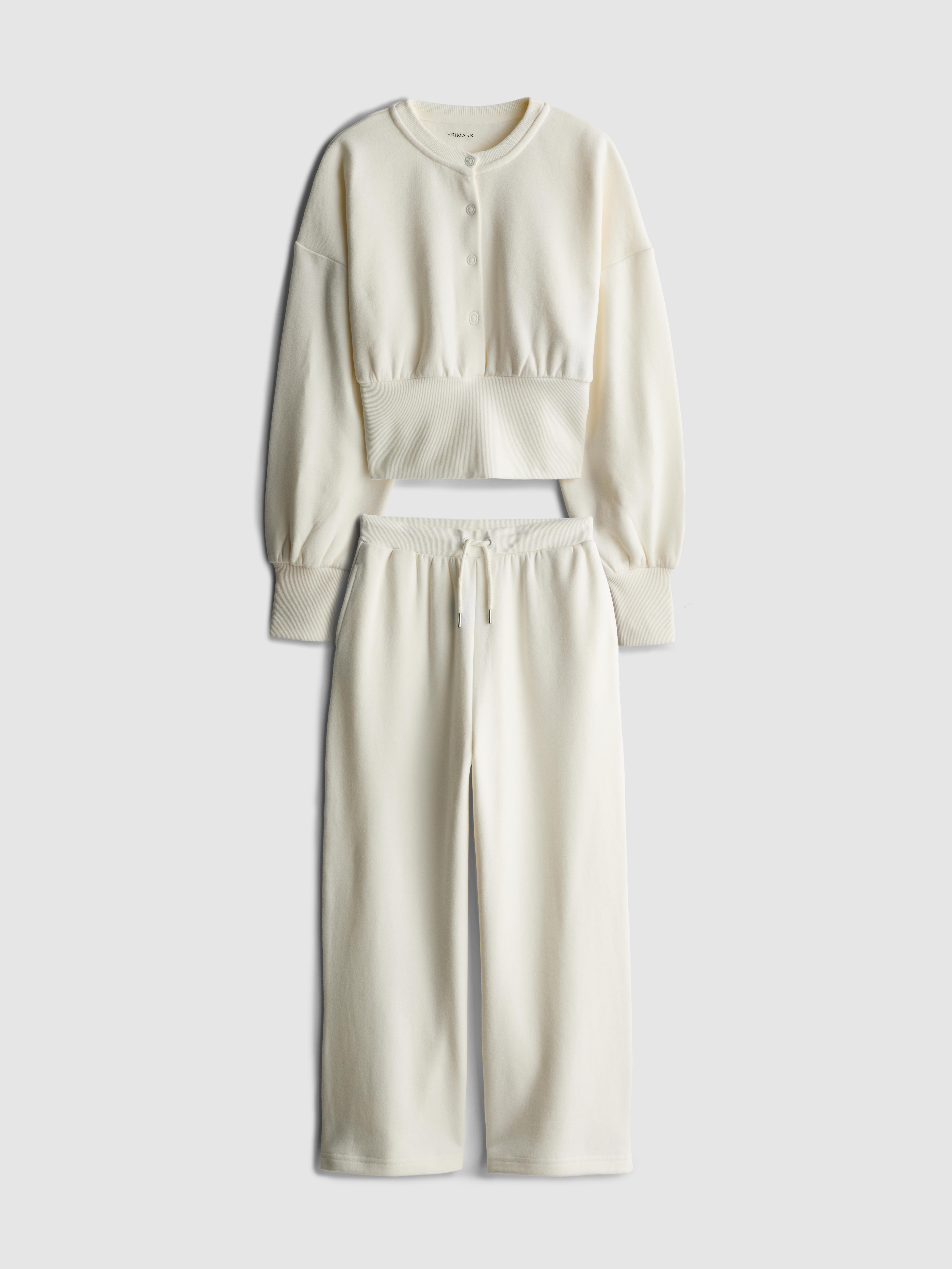 9-15yrs | Popper Sweatshirt and Wide Leg Joggers Set