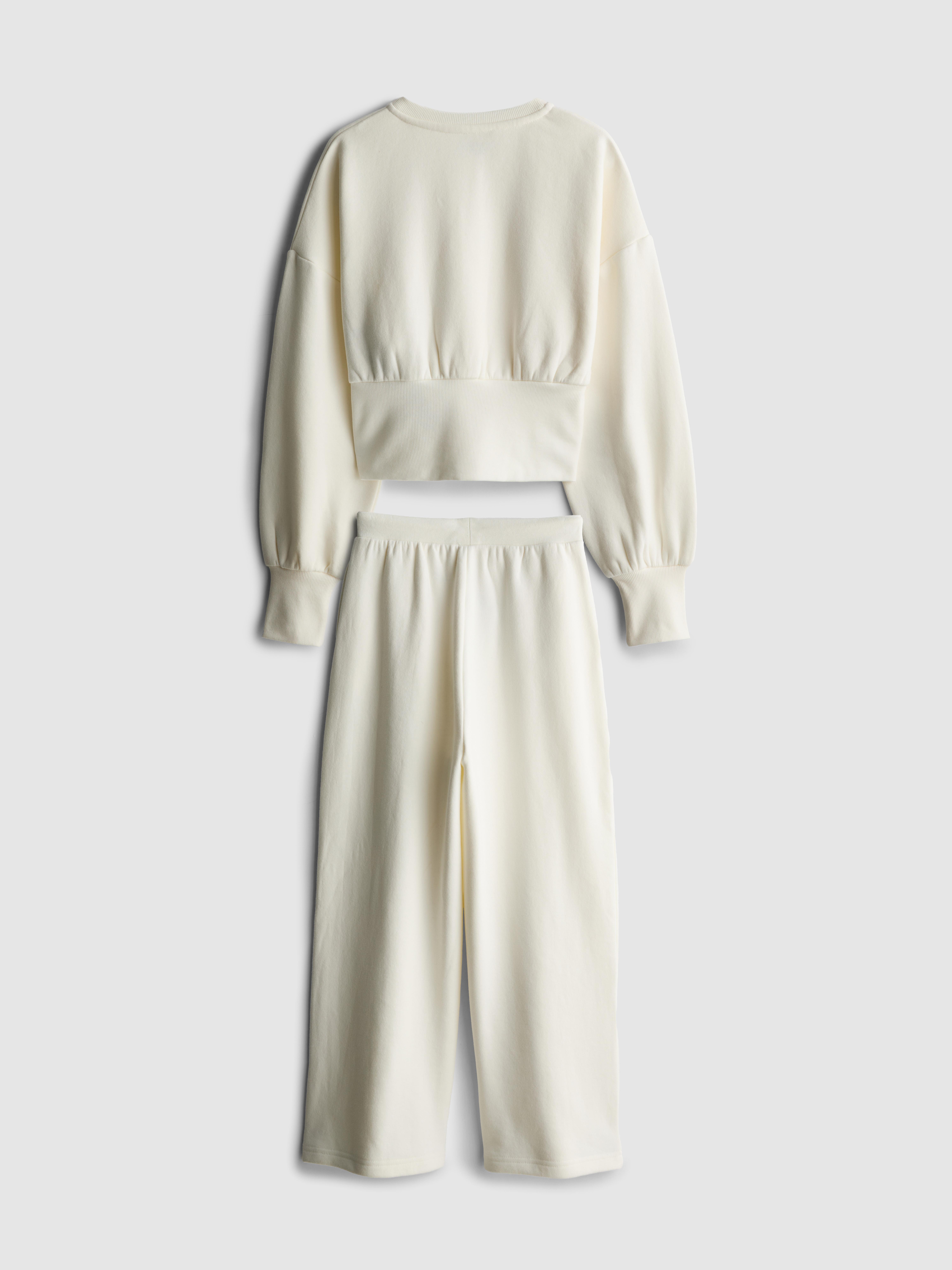 9–15 Jahre | Sweatshirt mit Druckknöpfen und Jogginghose mit weitem Bein