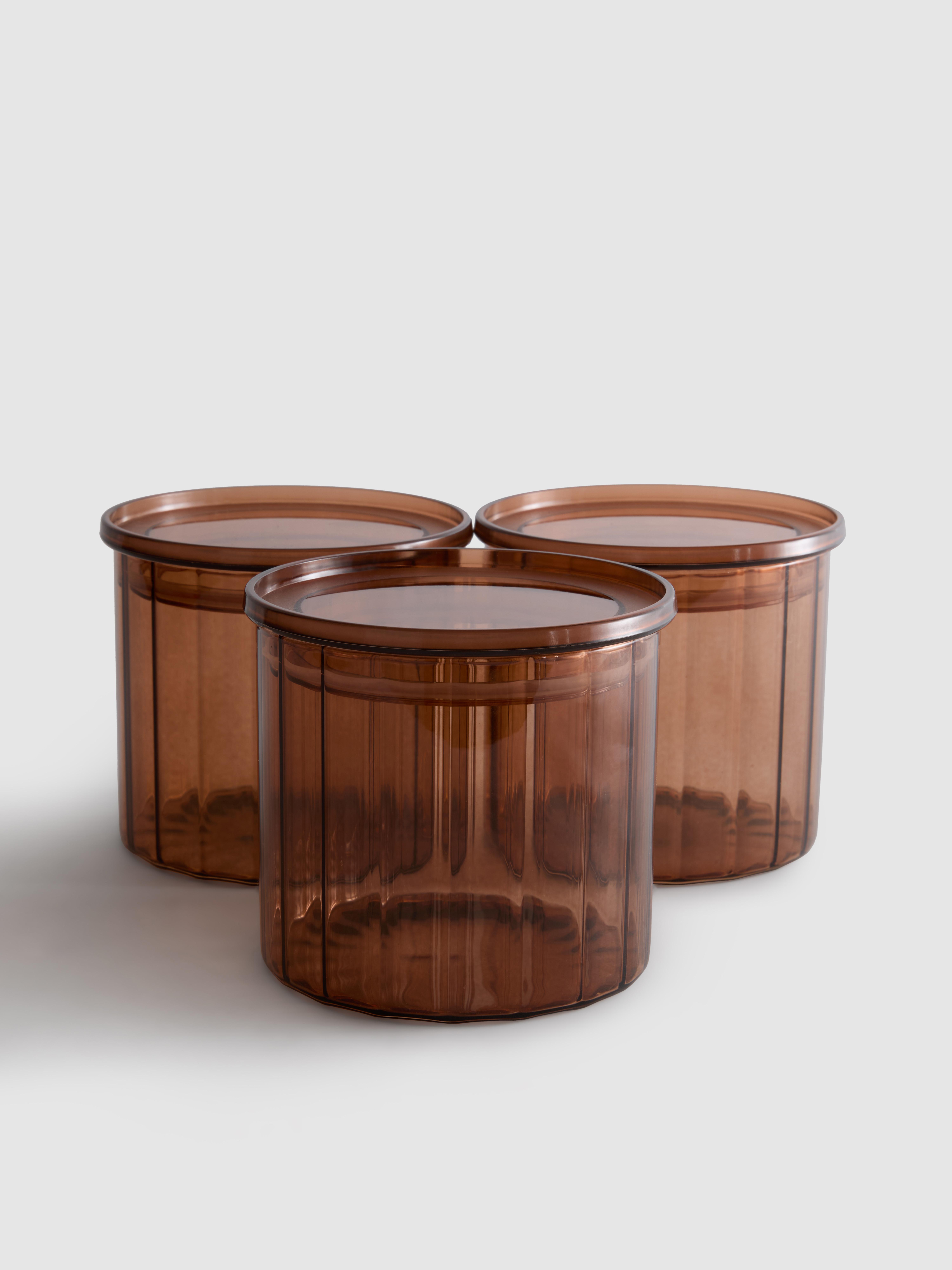 Stapelbare Aufbewahrungsgefäße, 3er-Pack