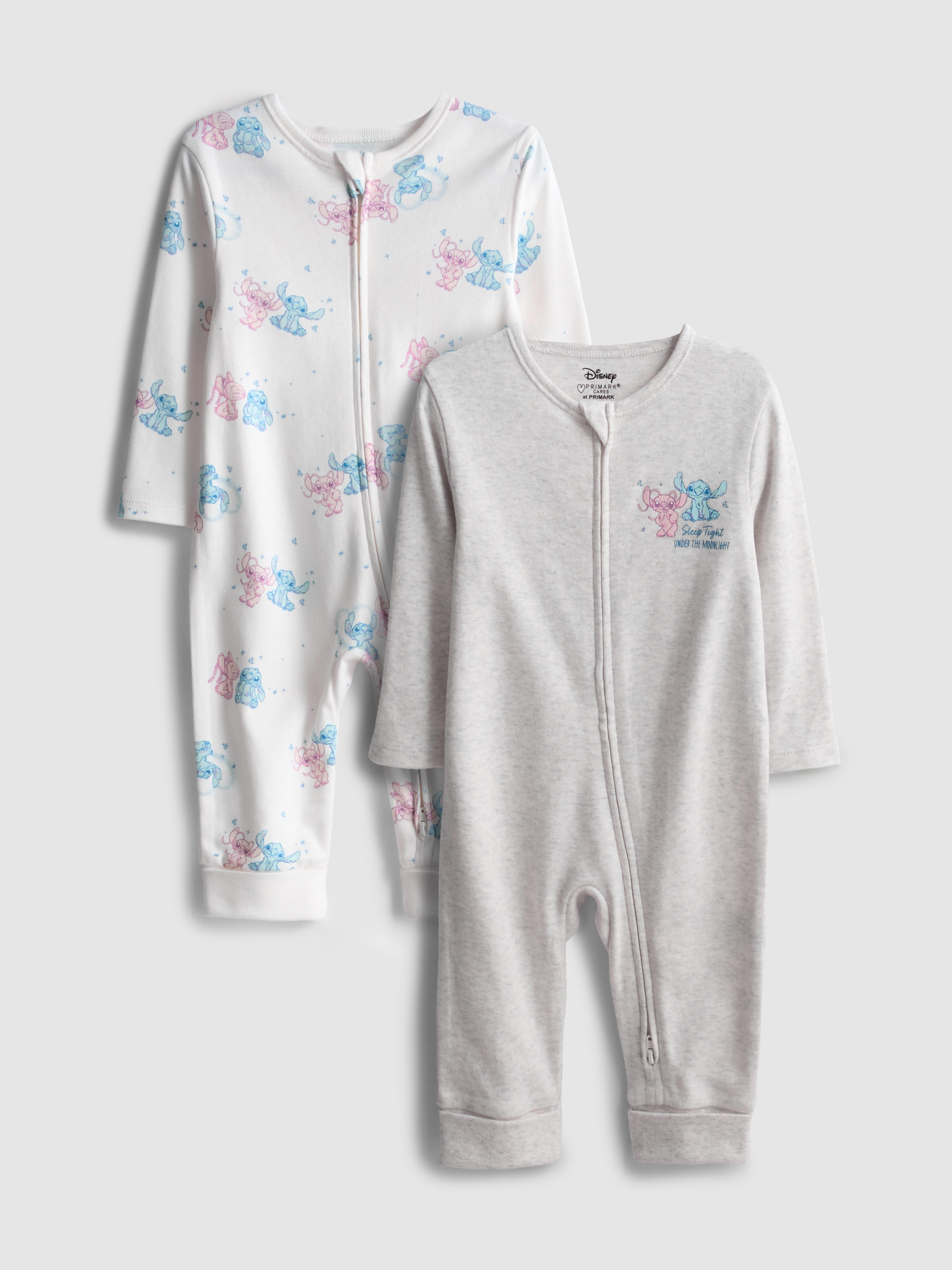 0-24mths | 2pk Disney’s Stitch Zip-Up Onesies