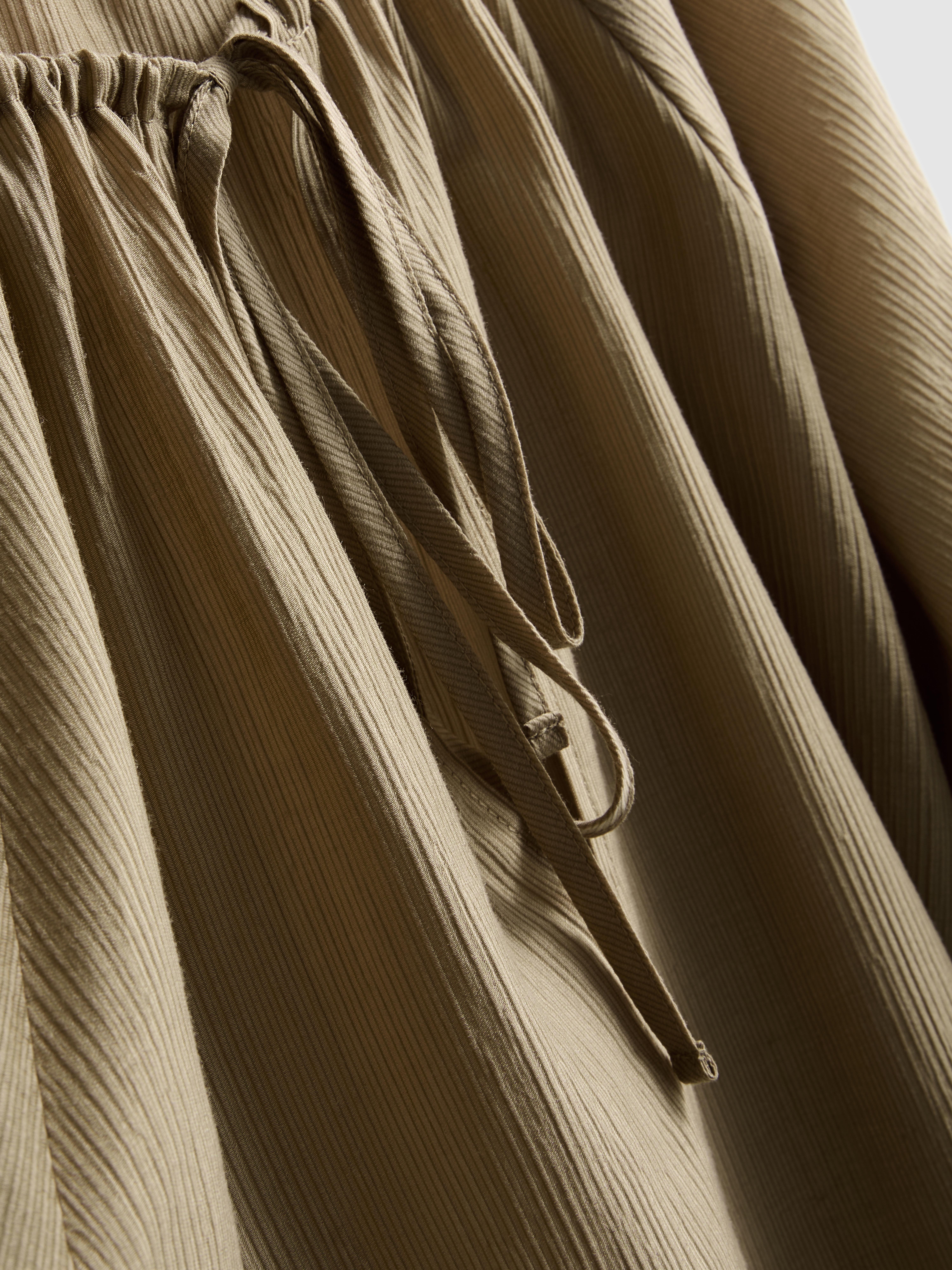 Tie Neck Shimmer Blouse