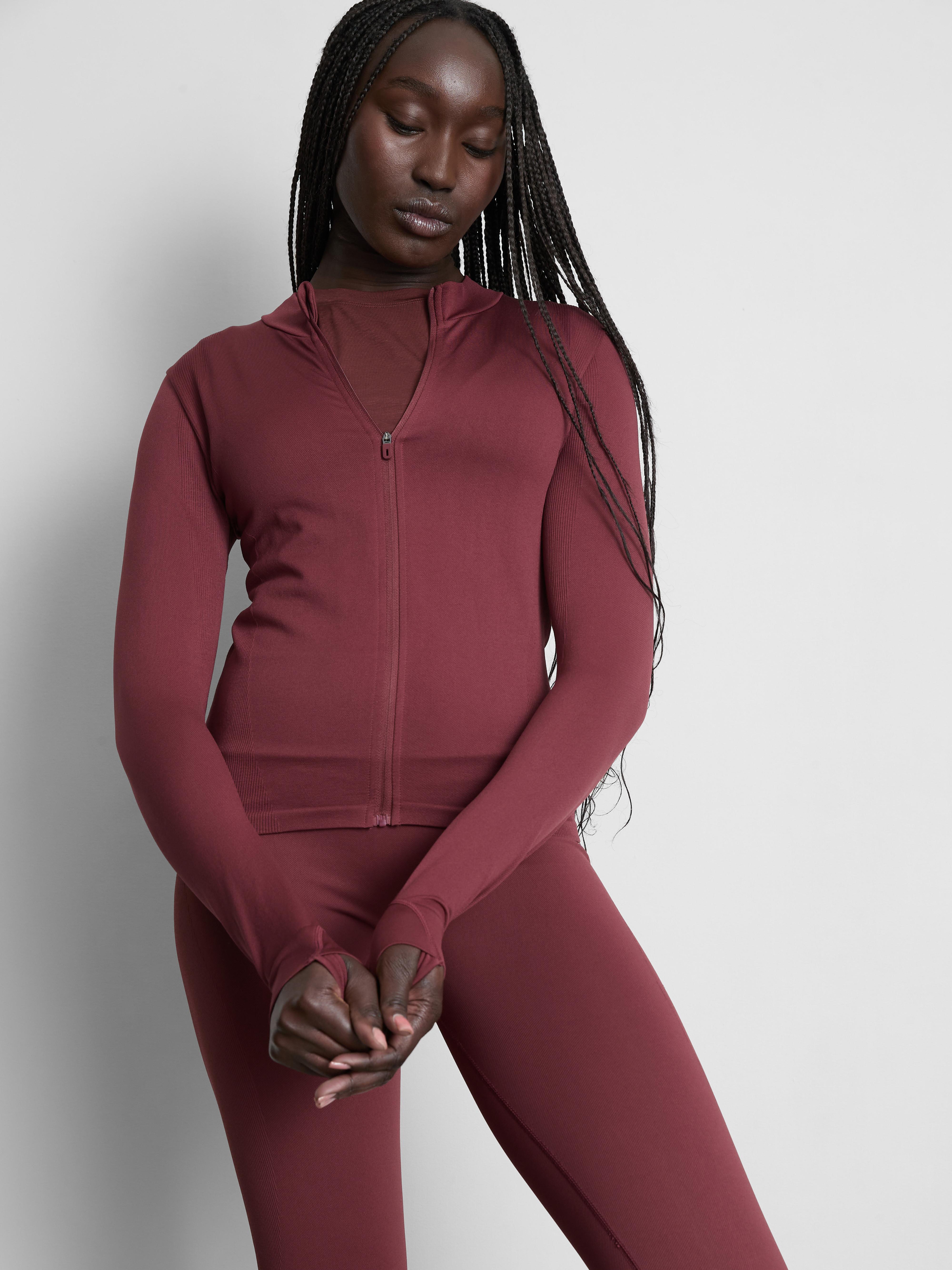 Women's Burgundy Rita Ora Active Shaping Jacket