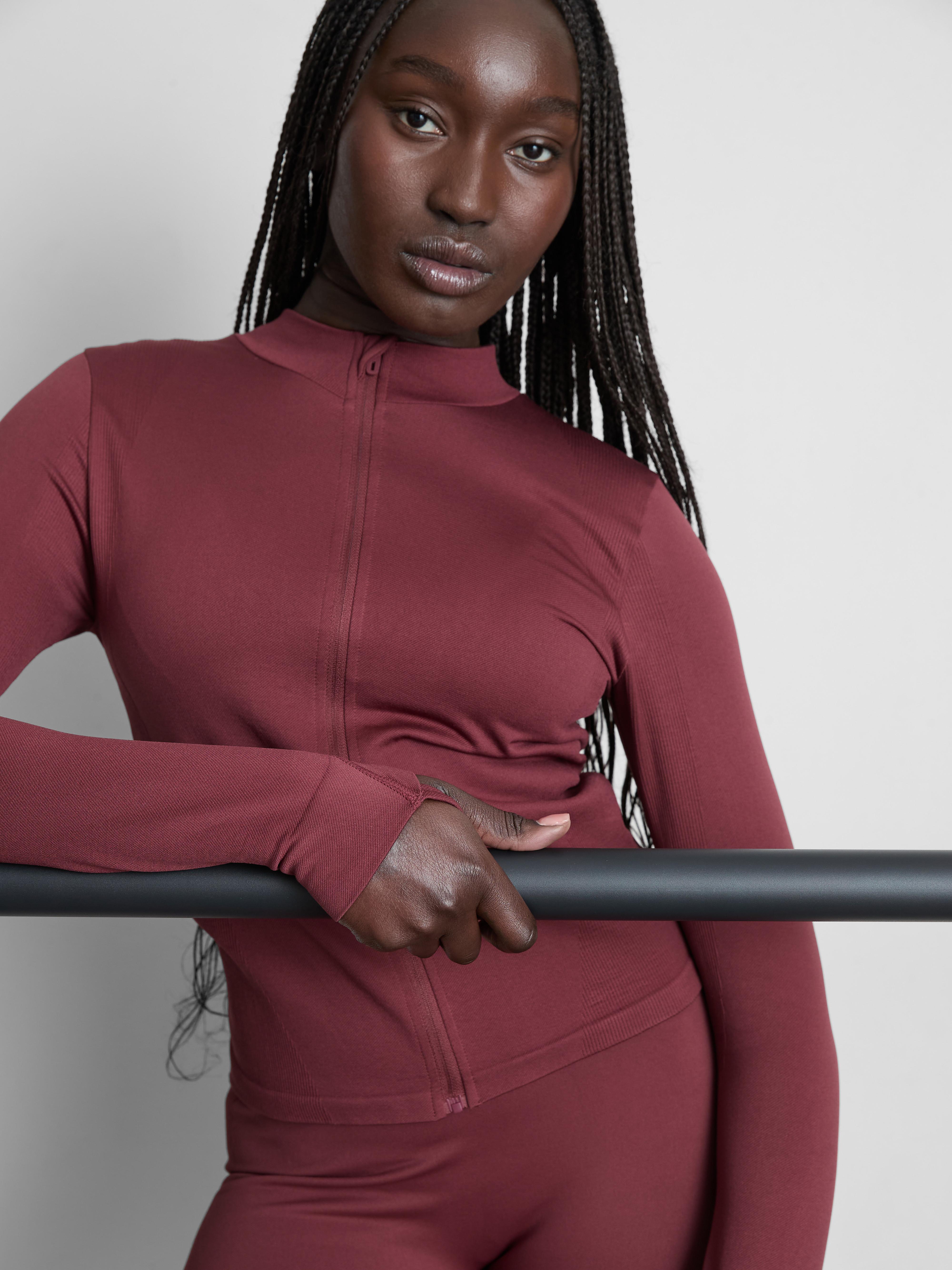 Women's Burgundy Rita Ora Active Shaping Jacket