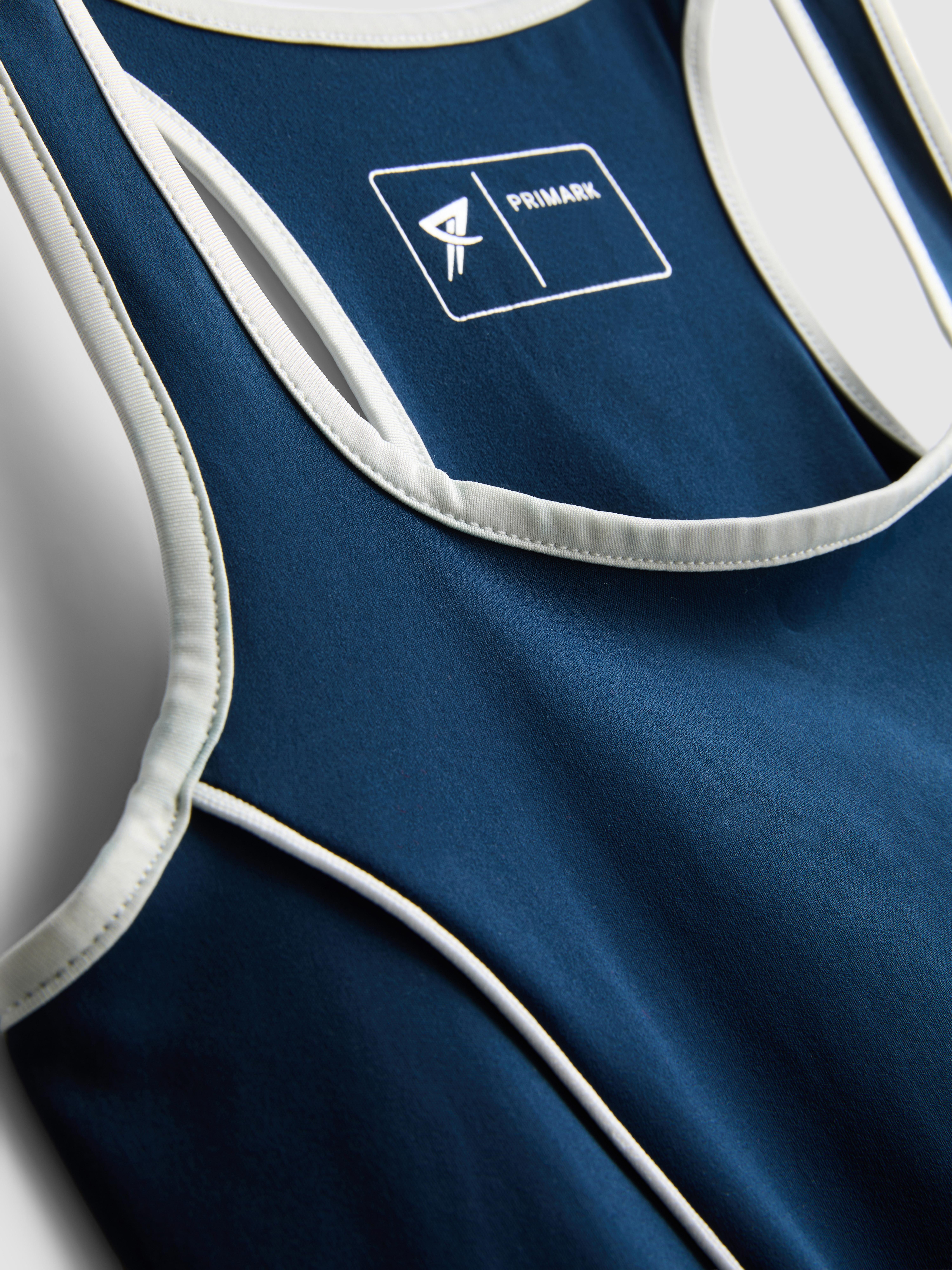 Girls Navy Buttery Soft Active Racerback Top