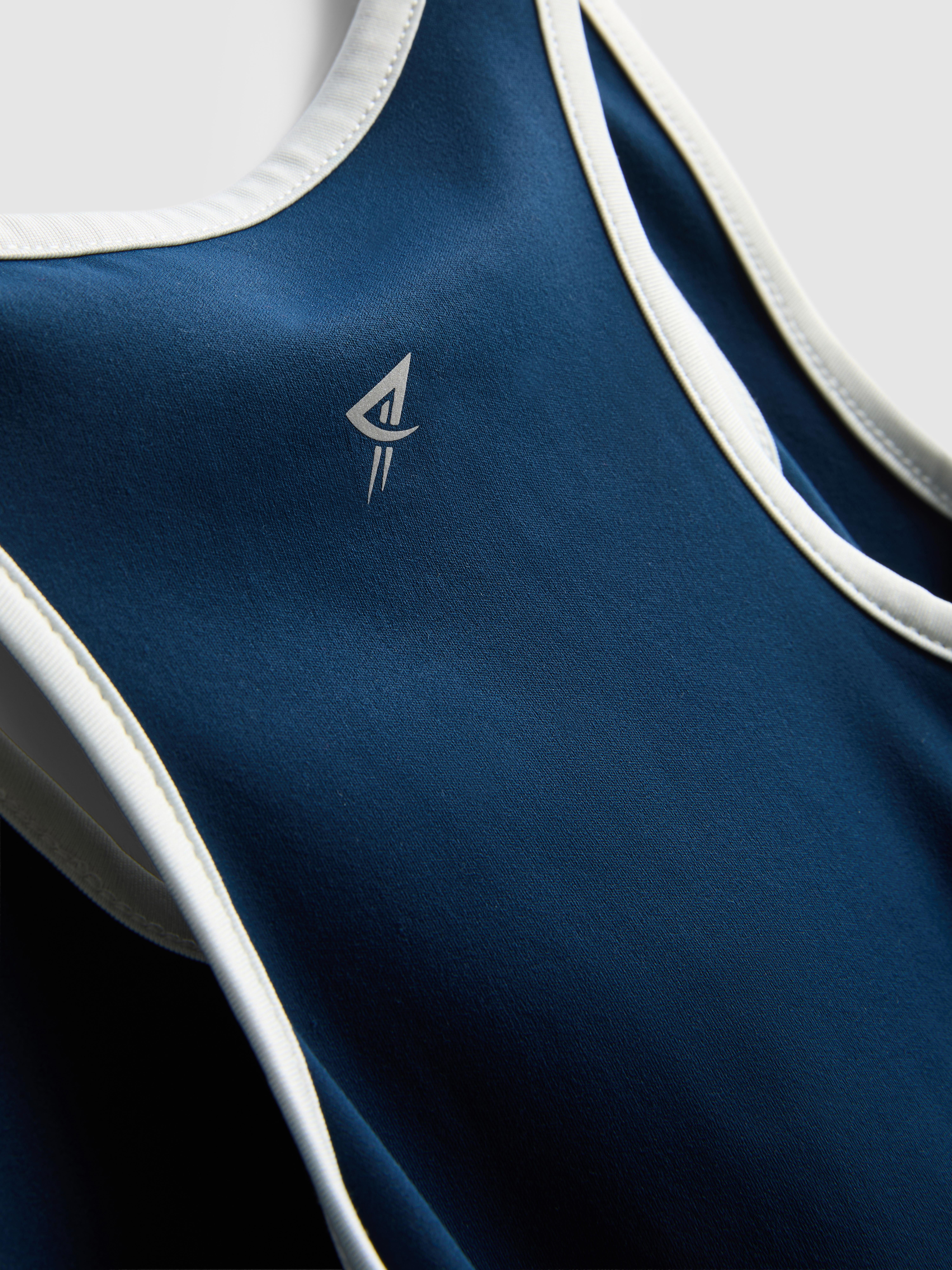 Girls Navy Buttery Soft Active Racerback Top