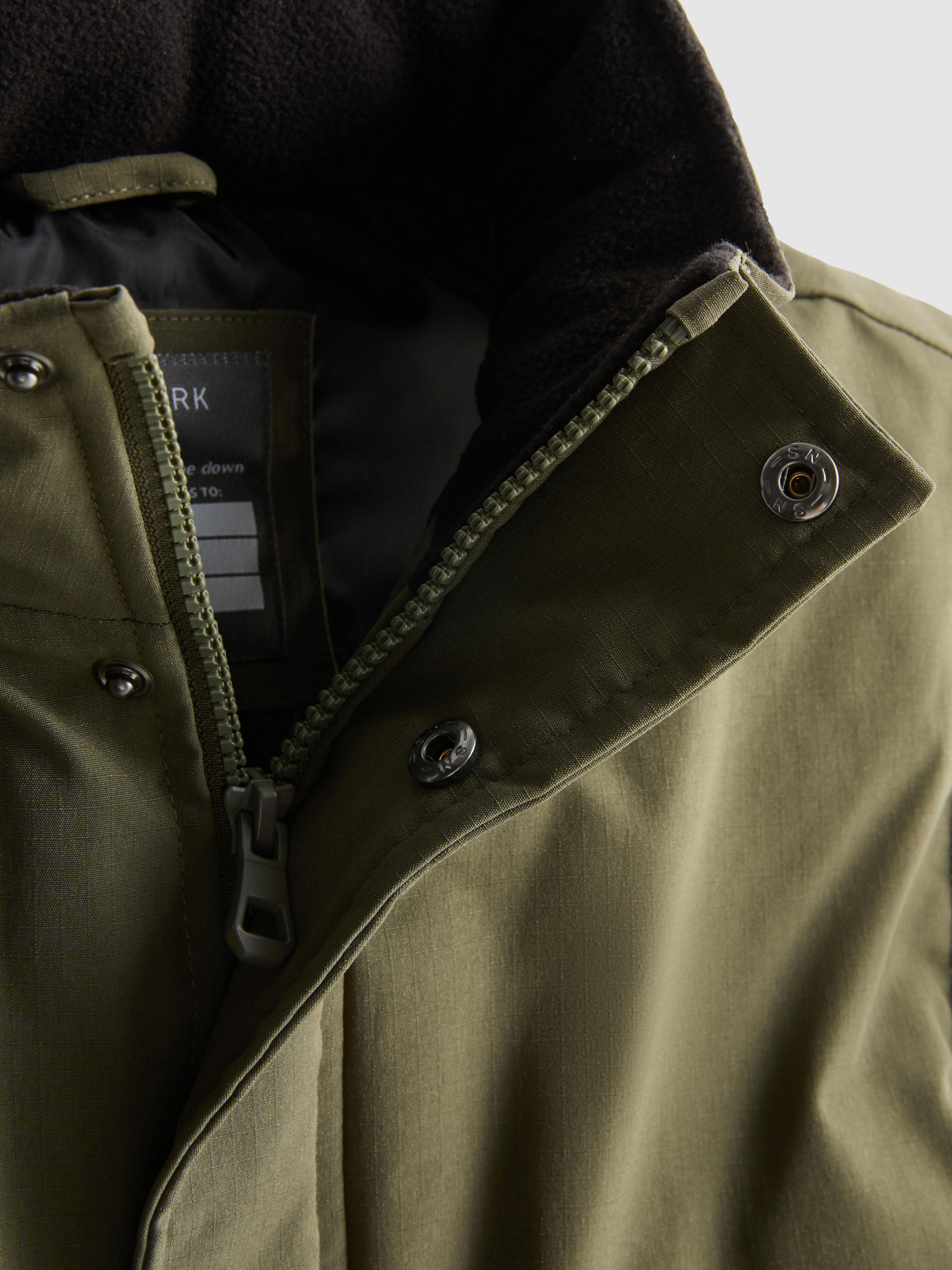 Boys Olive 7-15yrs | Zip-Up Gilet