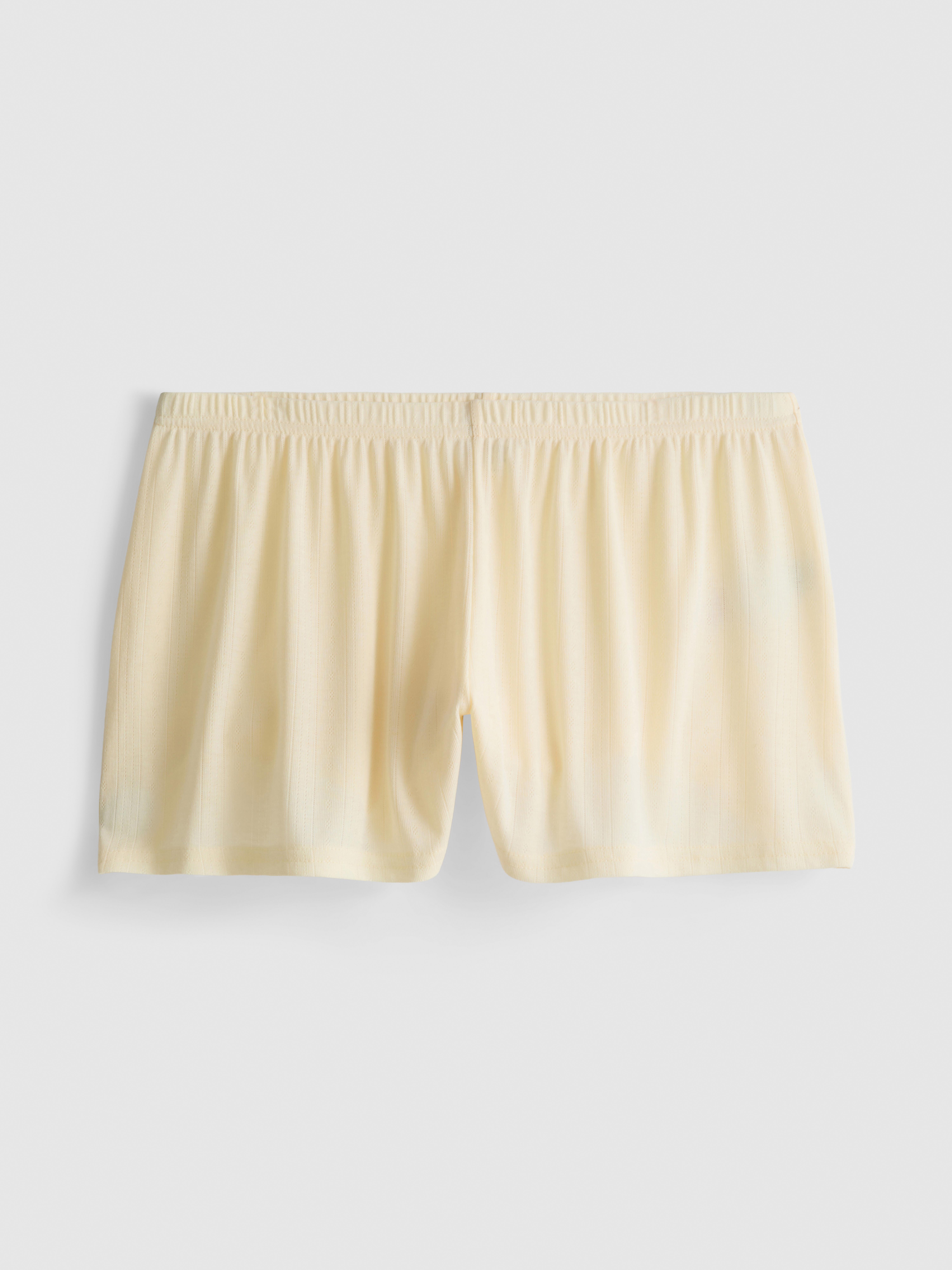 Pointelle Pajama Shorts