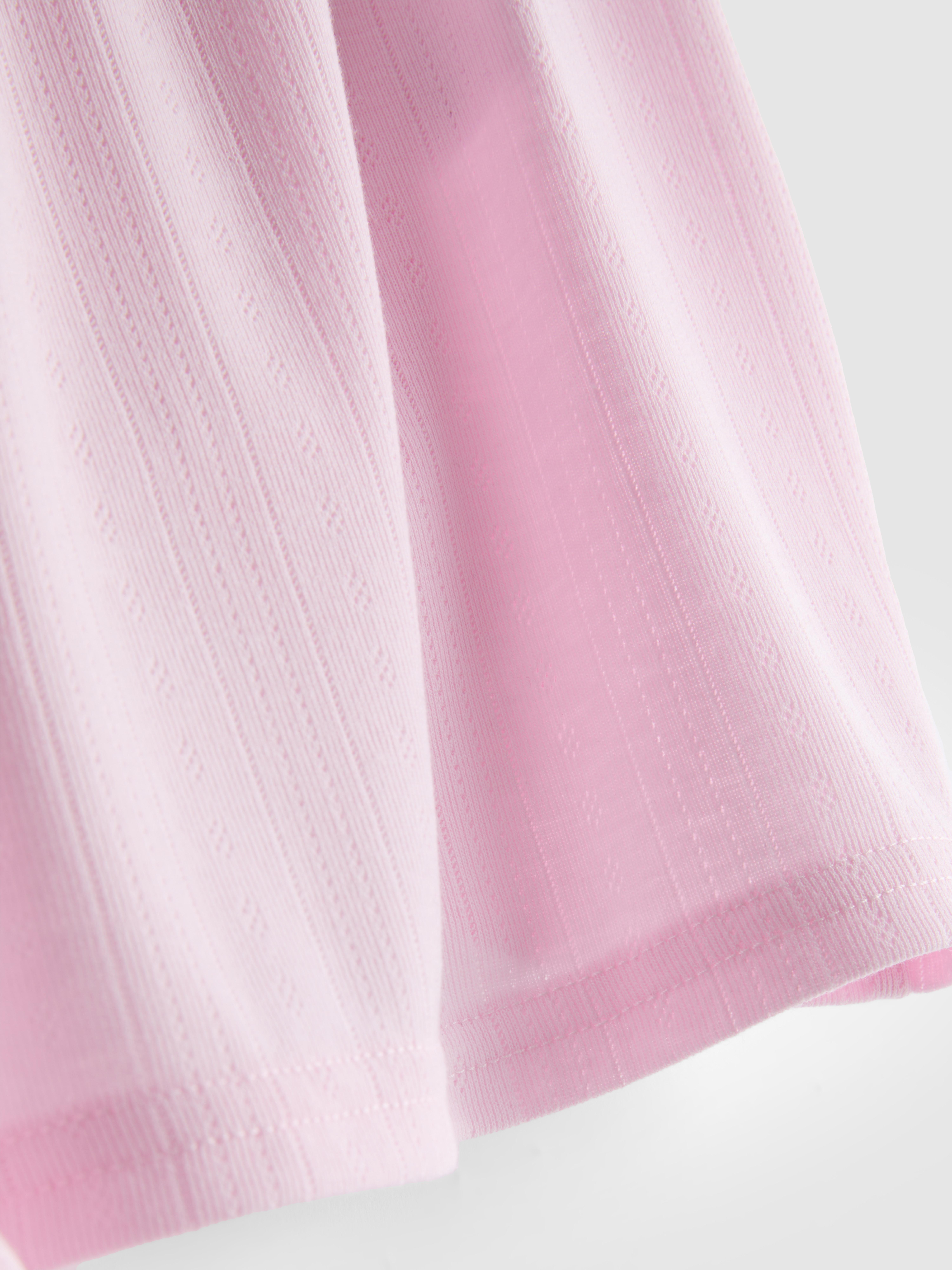 Women's Pink Pointelle Pajama Shorts