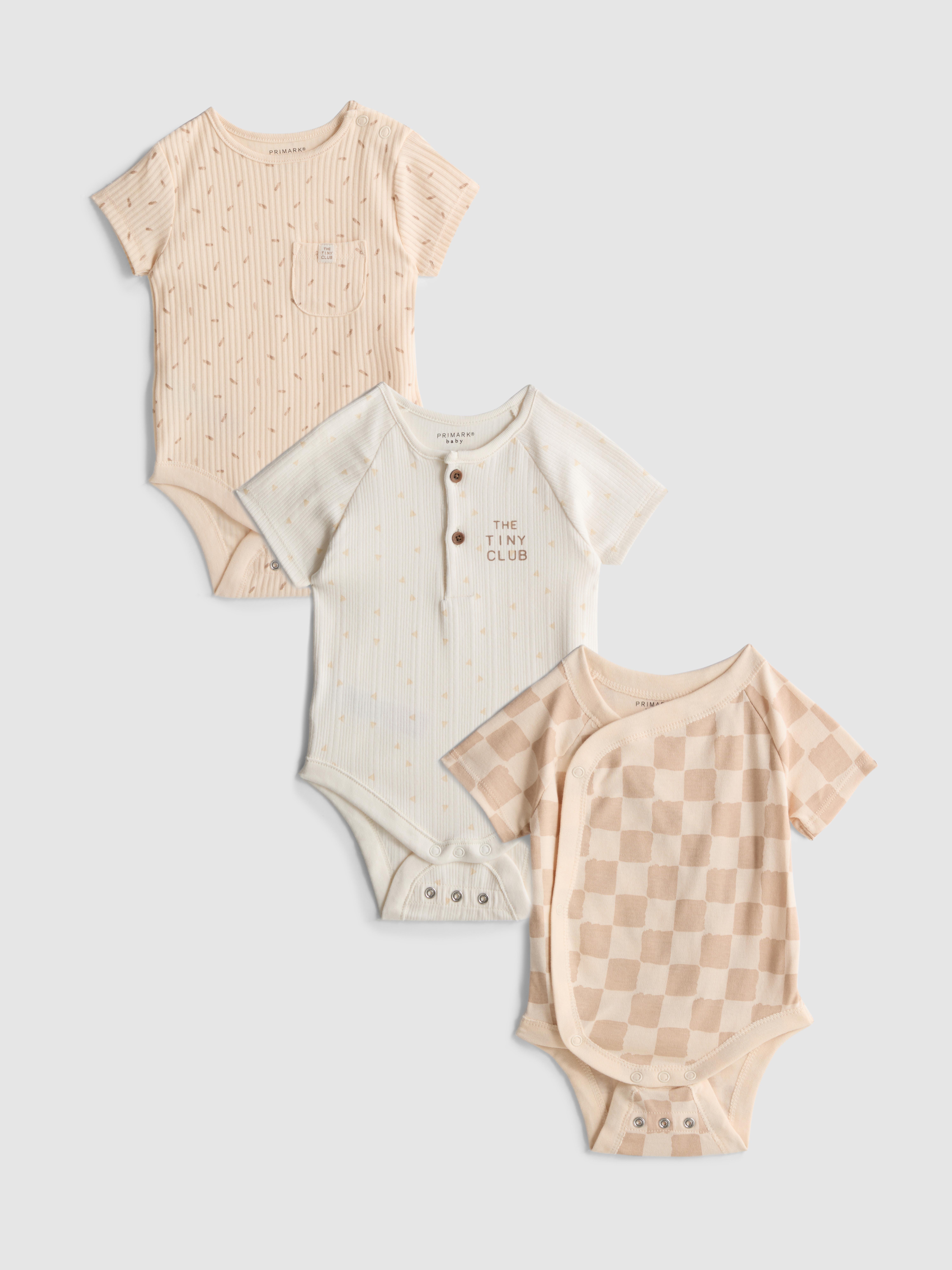 0-18 meses | Pack de 3 bodis para recién nacido