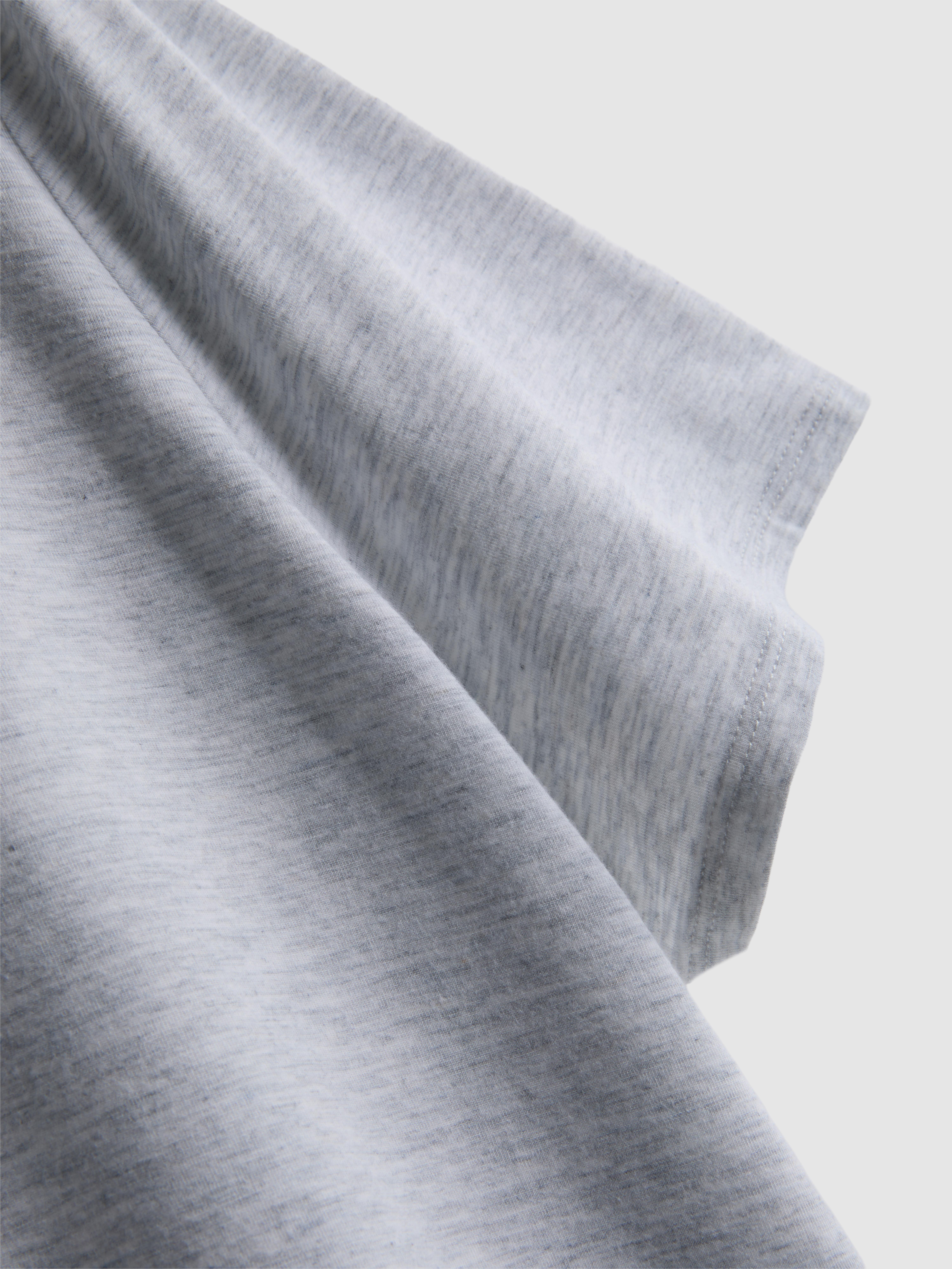 Women's Gray Heather Curved Hem Active Tee