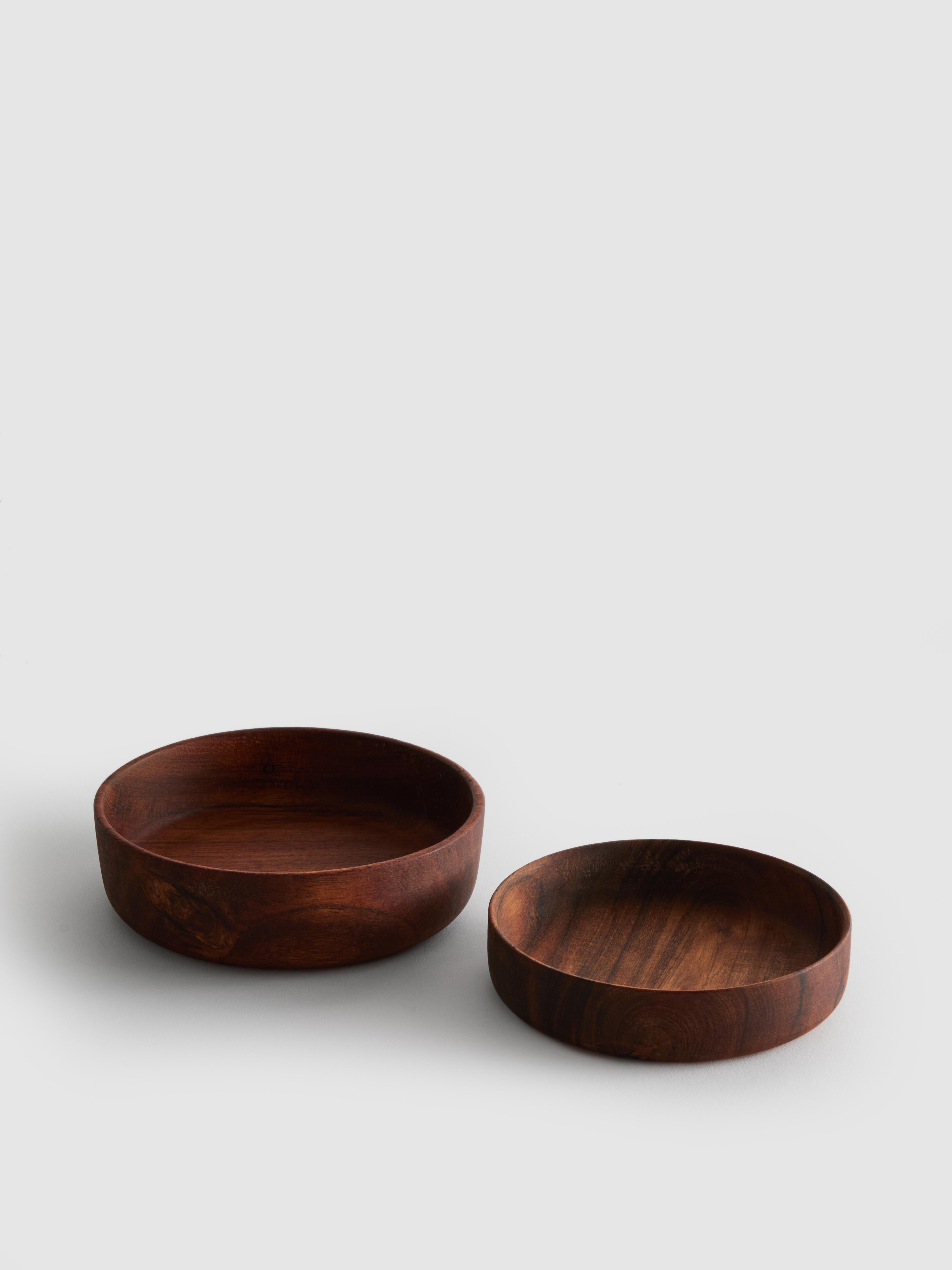 Pack de 2 cuencos de madera