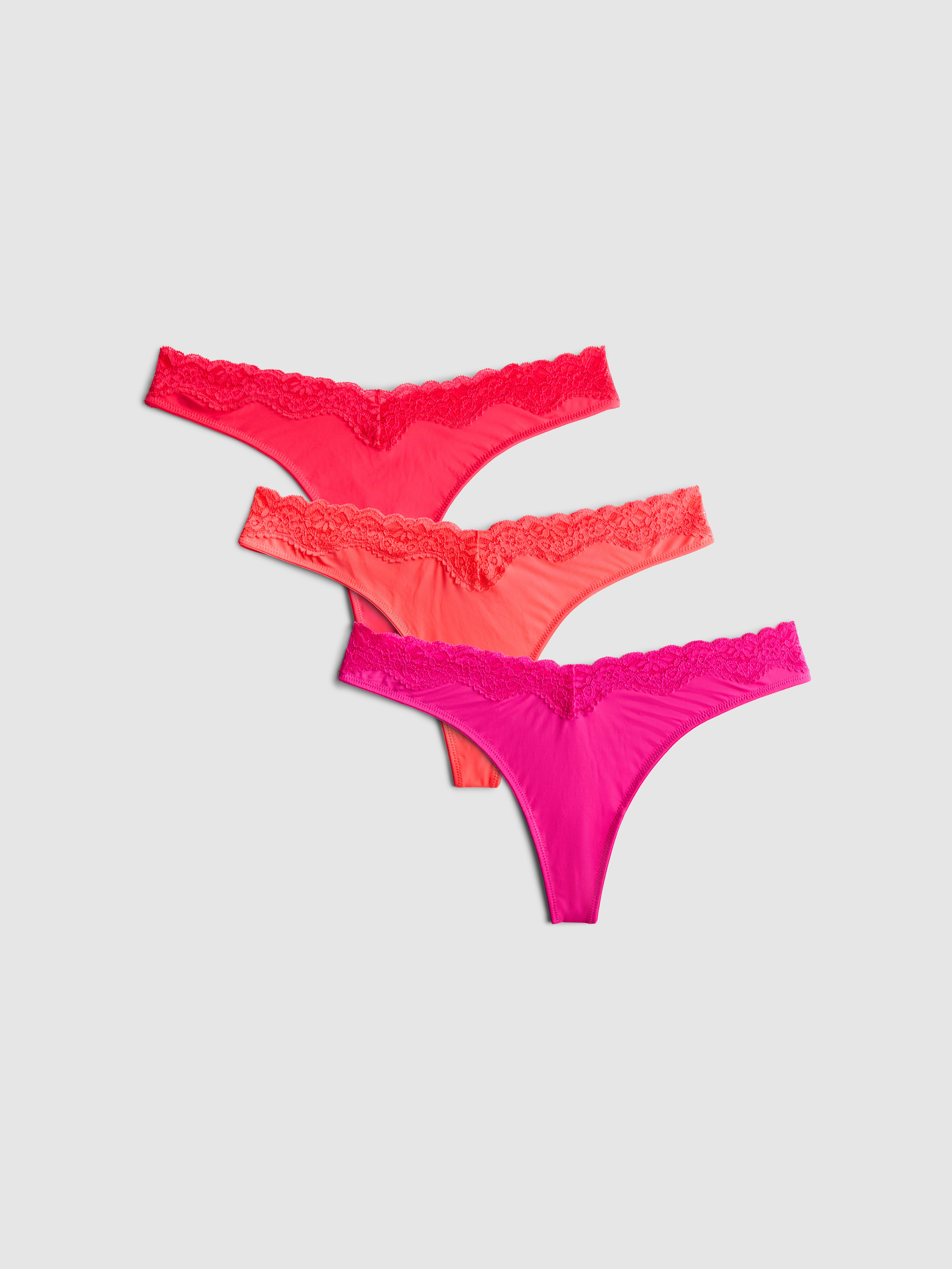 Miami-Tangas aus Mikrofaser, 3er-Pack