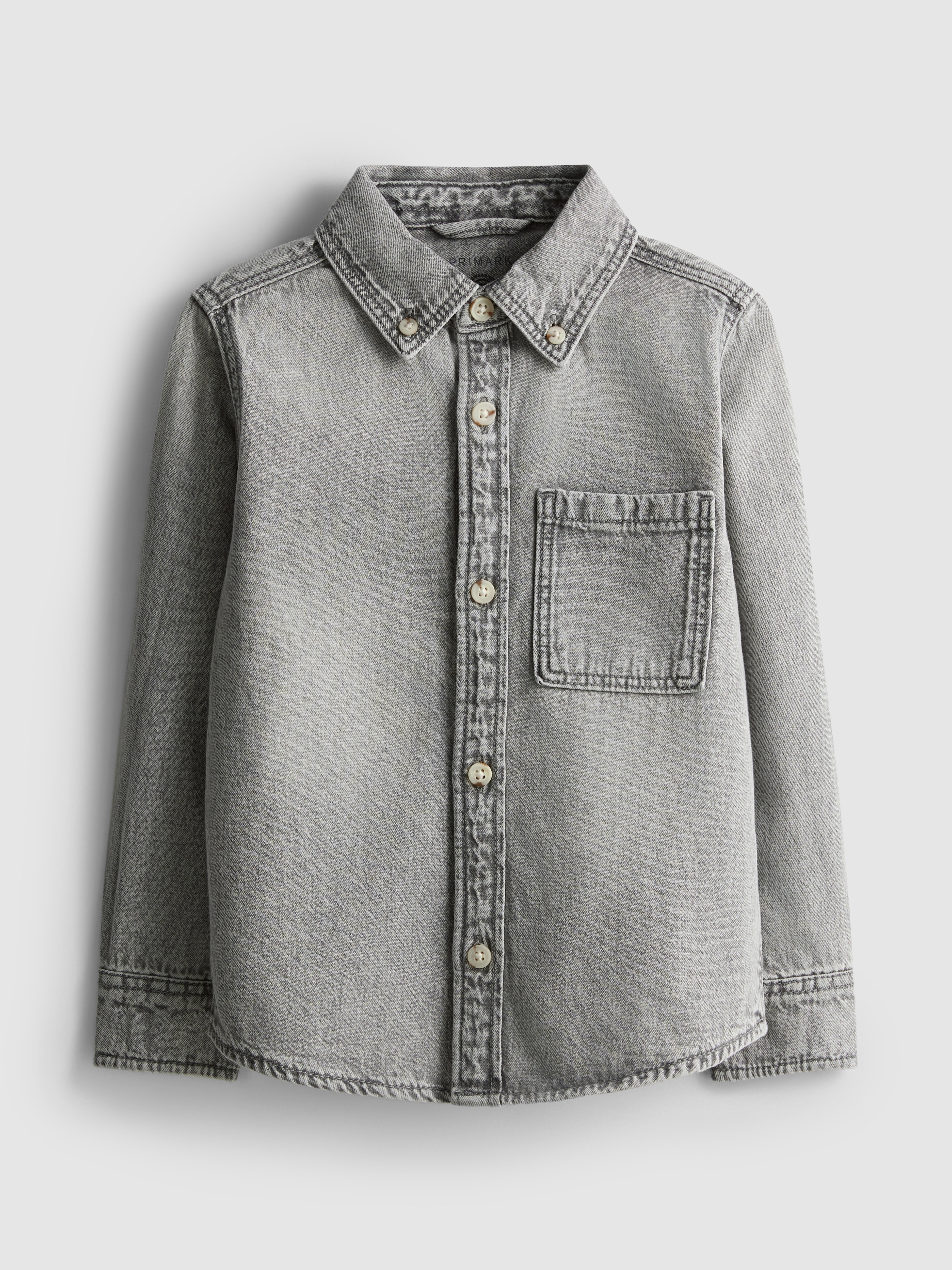 Boys Gray 1.5-7yrs | Denim Shirt