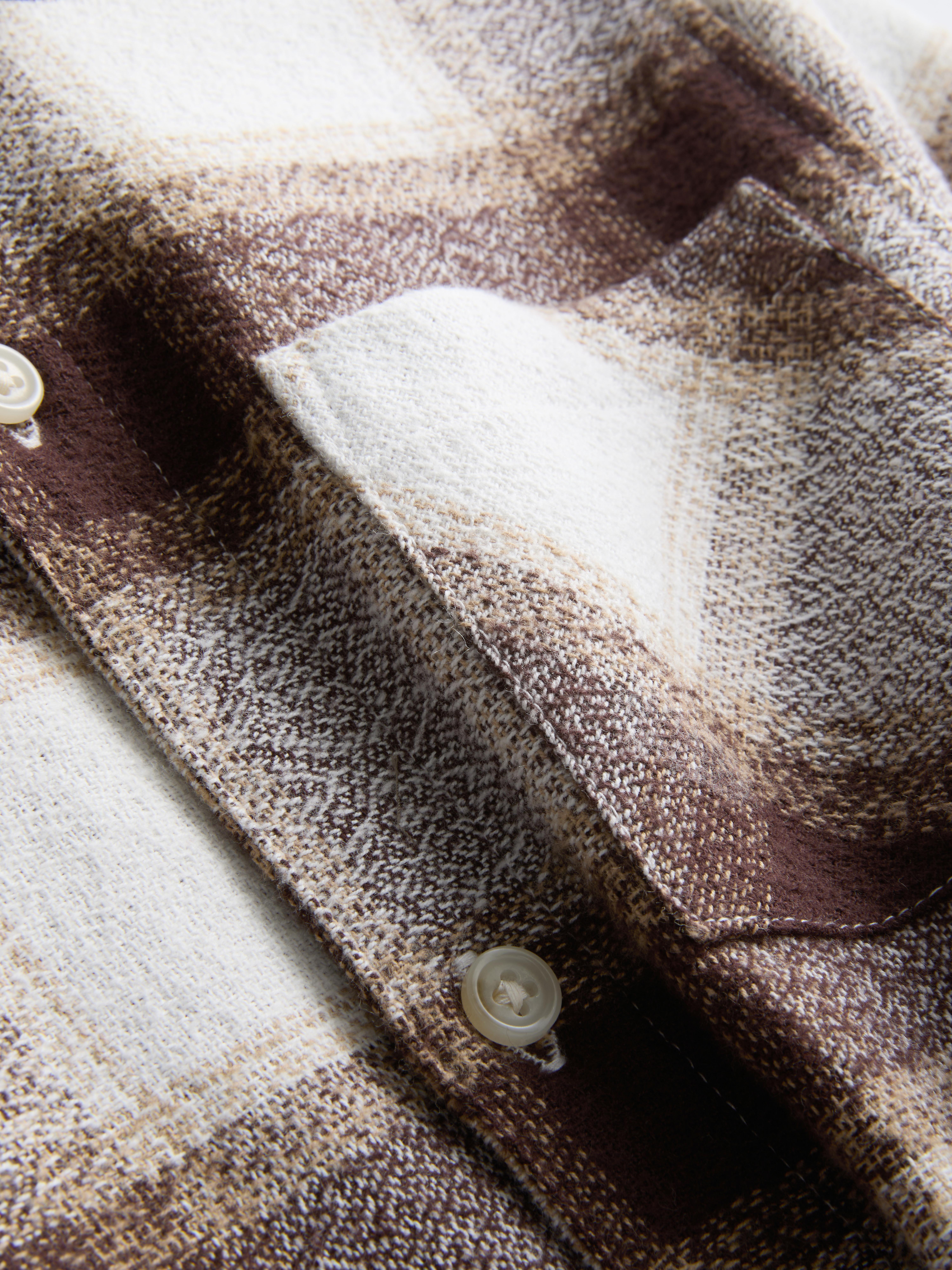 Boys Brown 1.5-8yrs | T-Shirt and Check Shirt Set