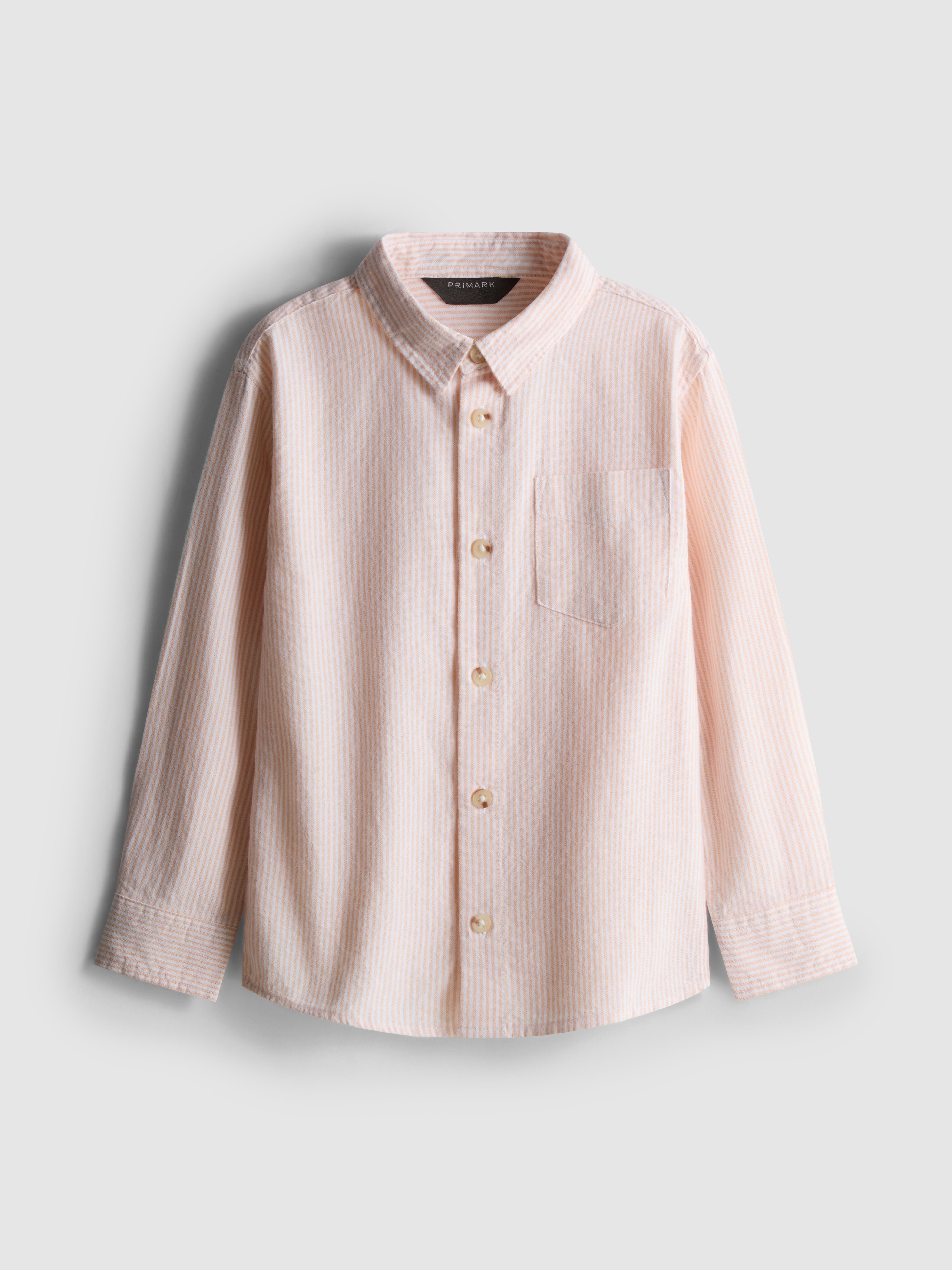 Boys Orange 1.5-7yrs | Stripe Oxford Shirt