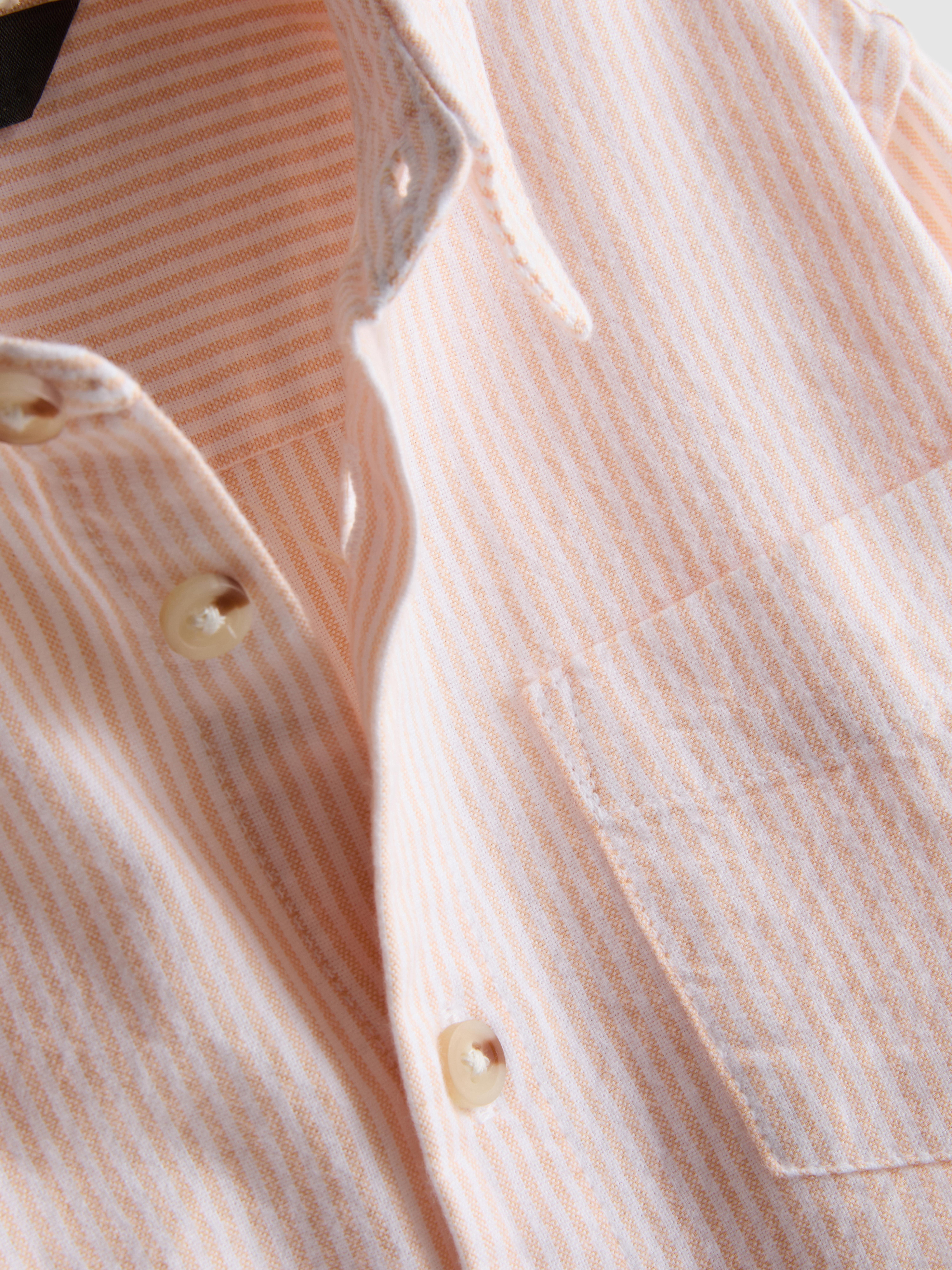 Boys Orange 1.5-7yrs | Stripe Oxford Shirt