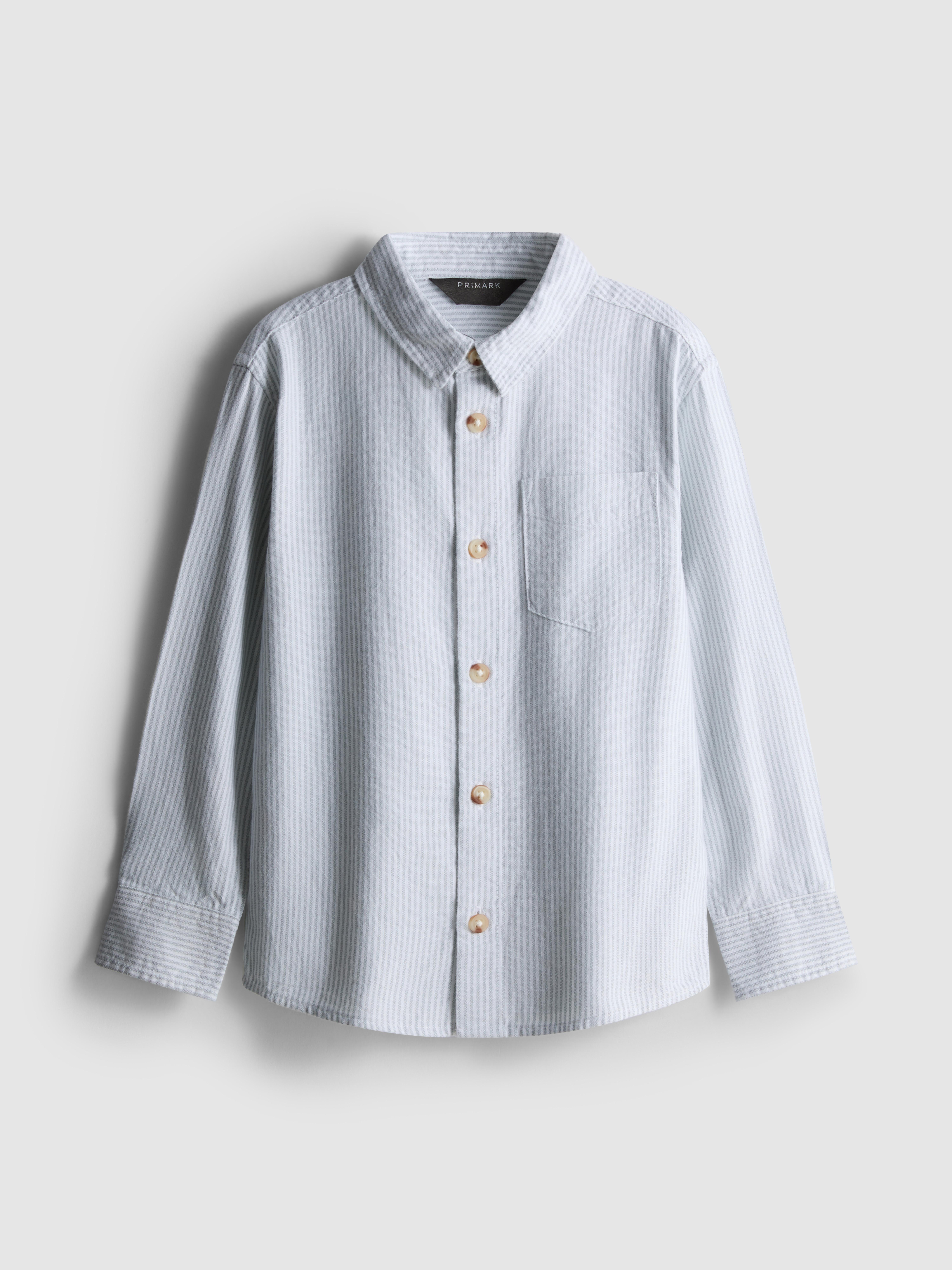 Boys Green 1.5-7yrs | Stripe Oxford Shirt