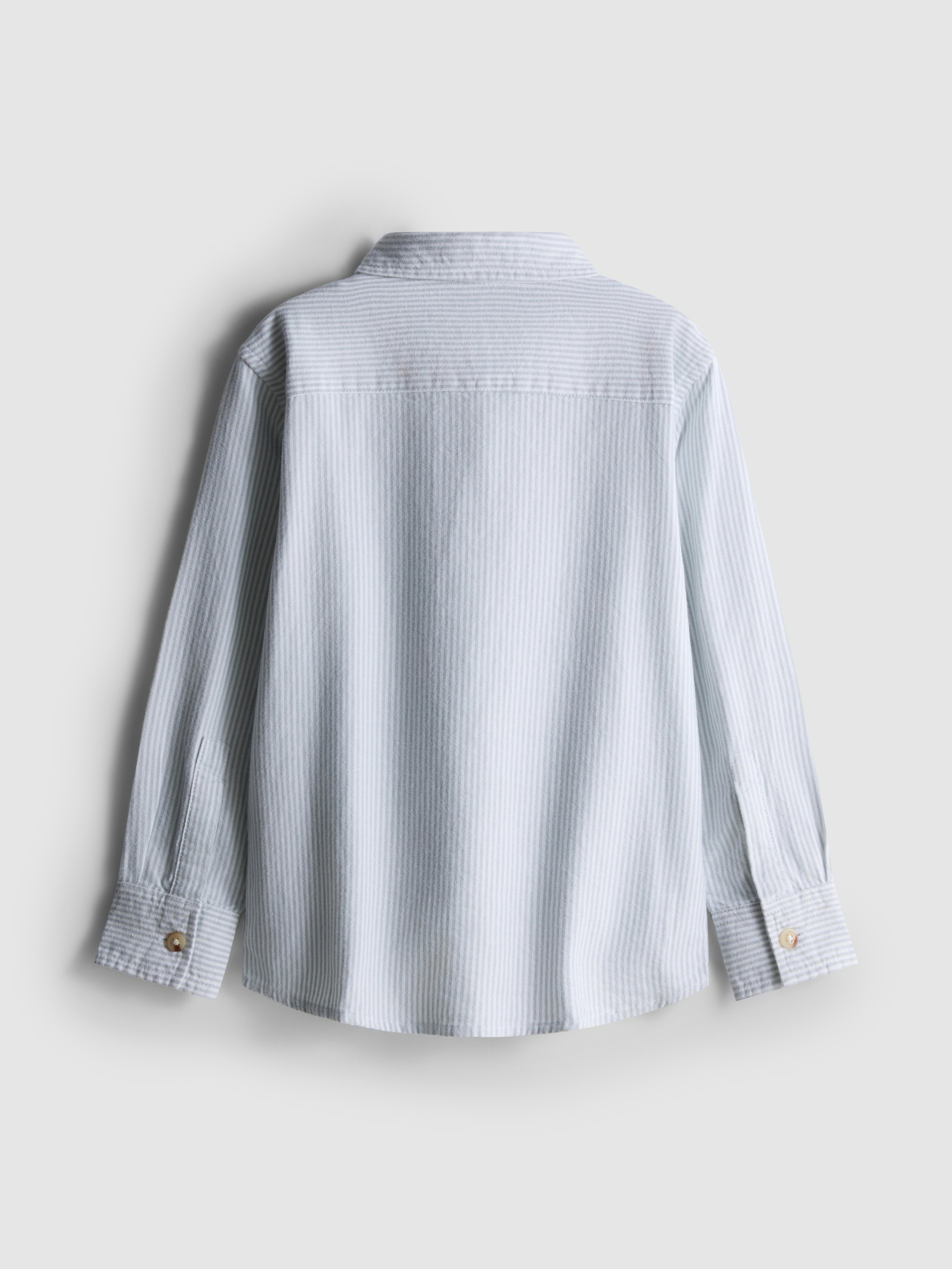 Boys Green 1.5-7yrs | Stripe Oxford Shirt