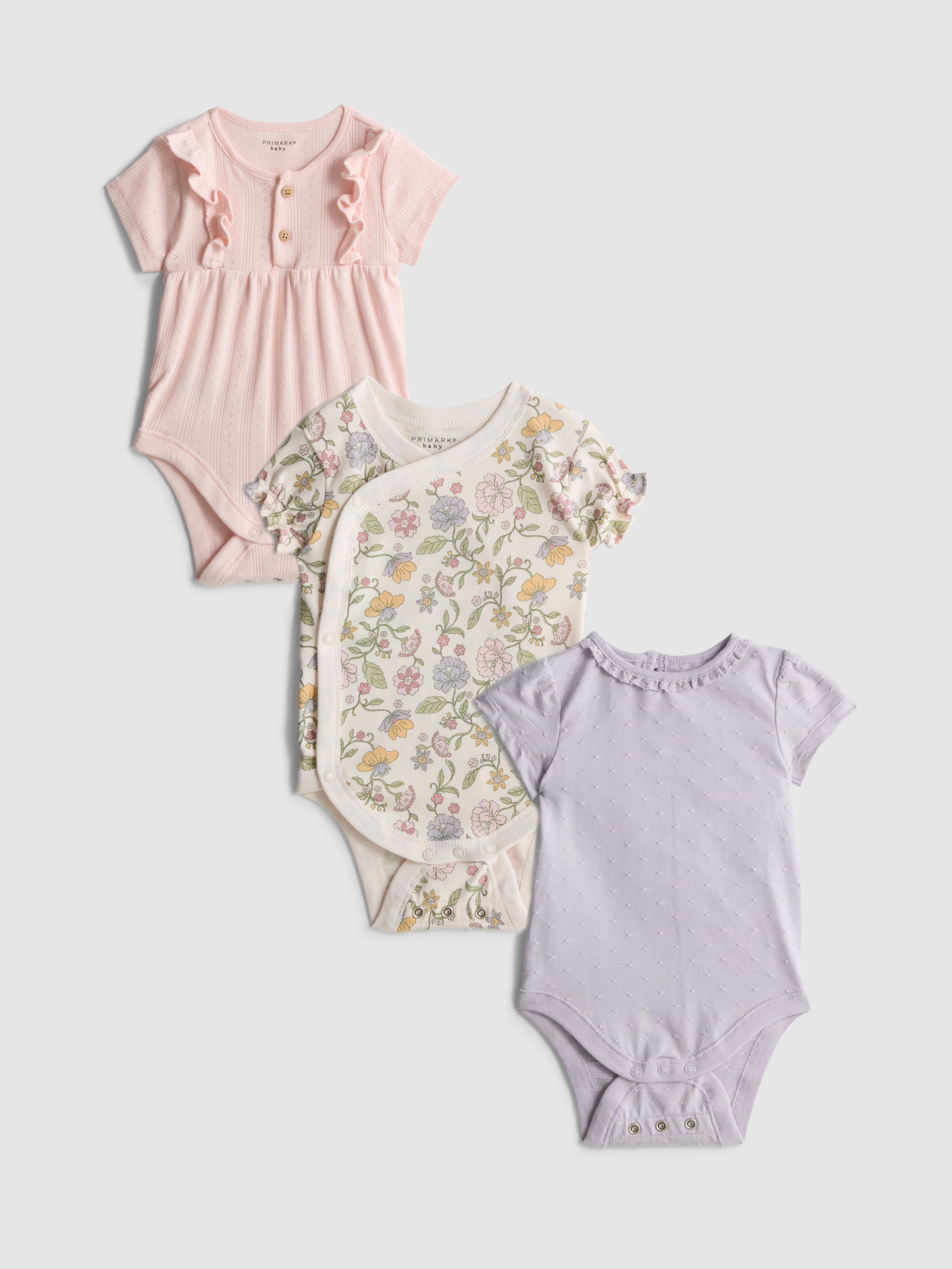 0 - 18 luni | 3 bodyuri cu mânecă scurtă Room to Grow