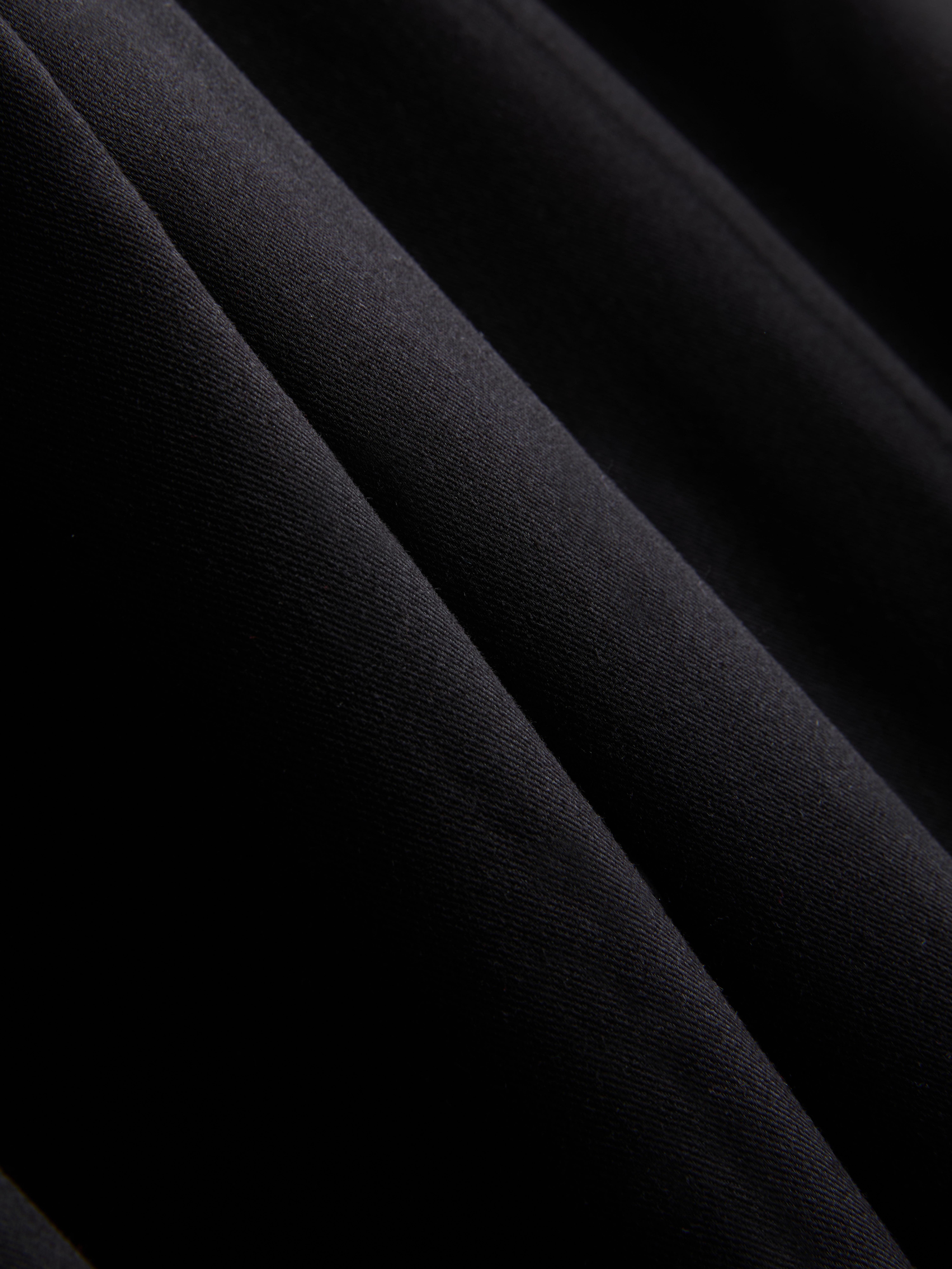 Women's Black Mid-Rise Wide-Leg Pants