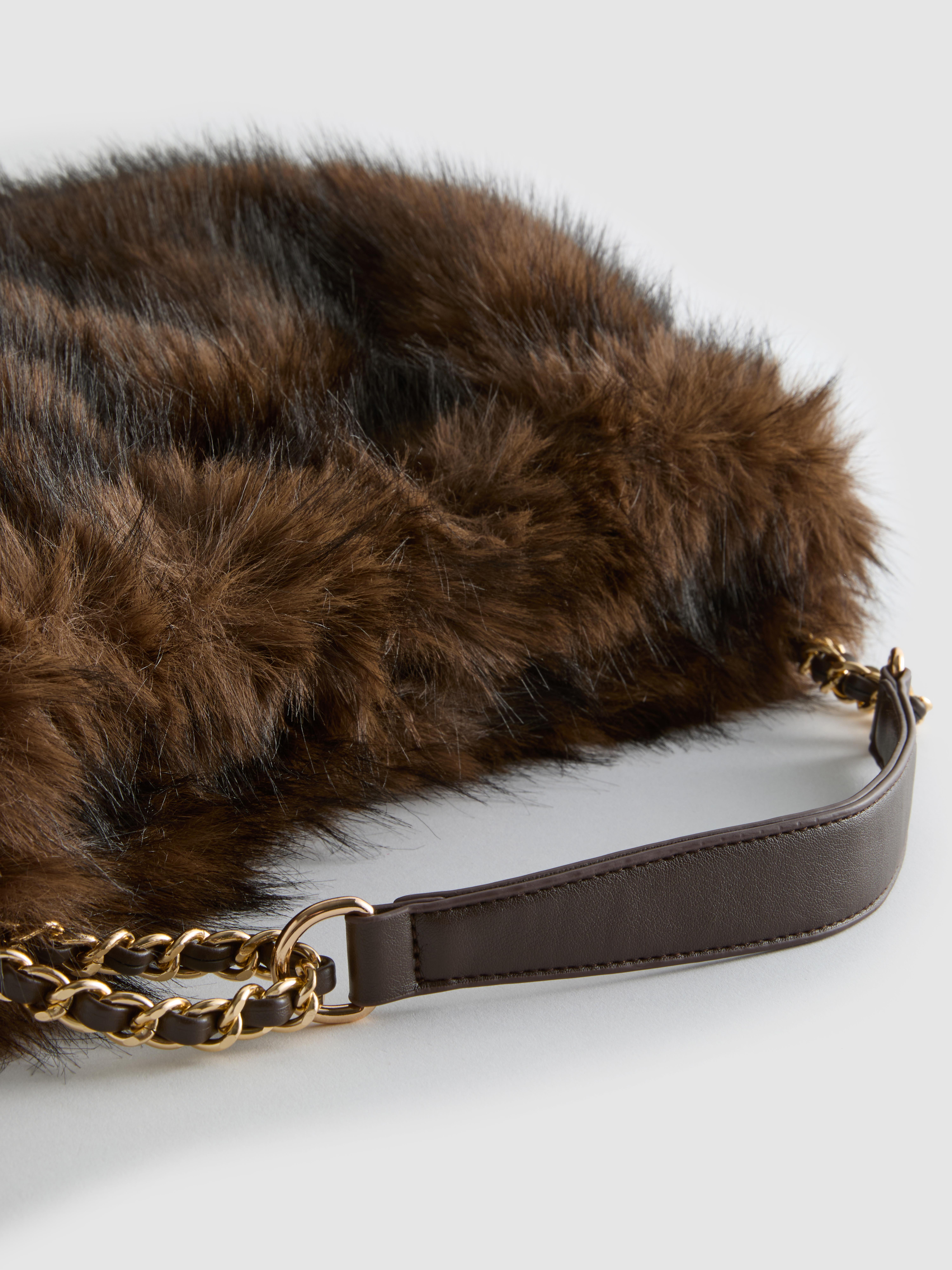 Bolso para hombro de pelo sintético Paula Echevarría