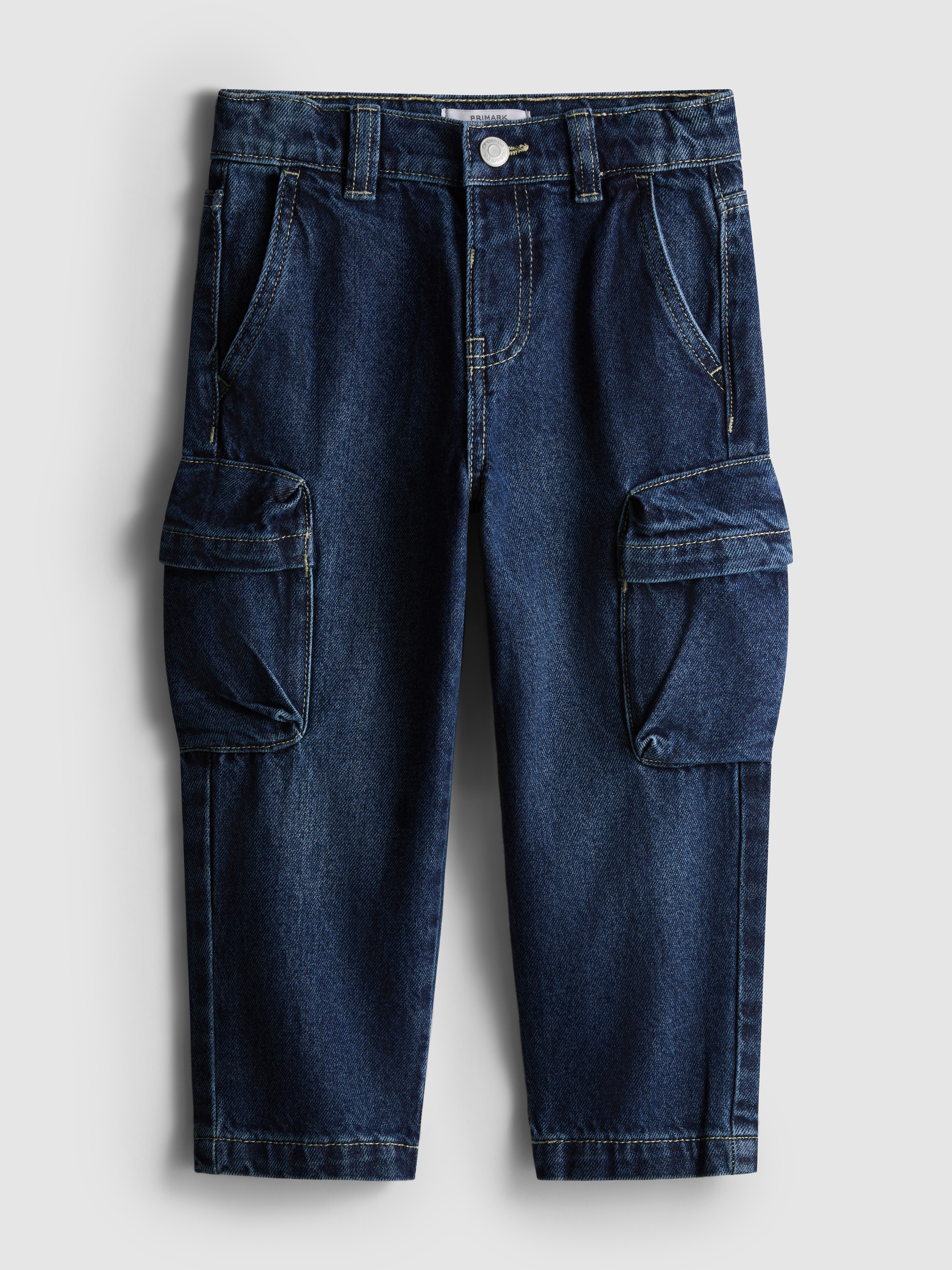 Boys Mid Blue 1.5-8yrs | Cargo Jeans