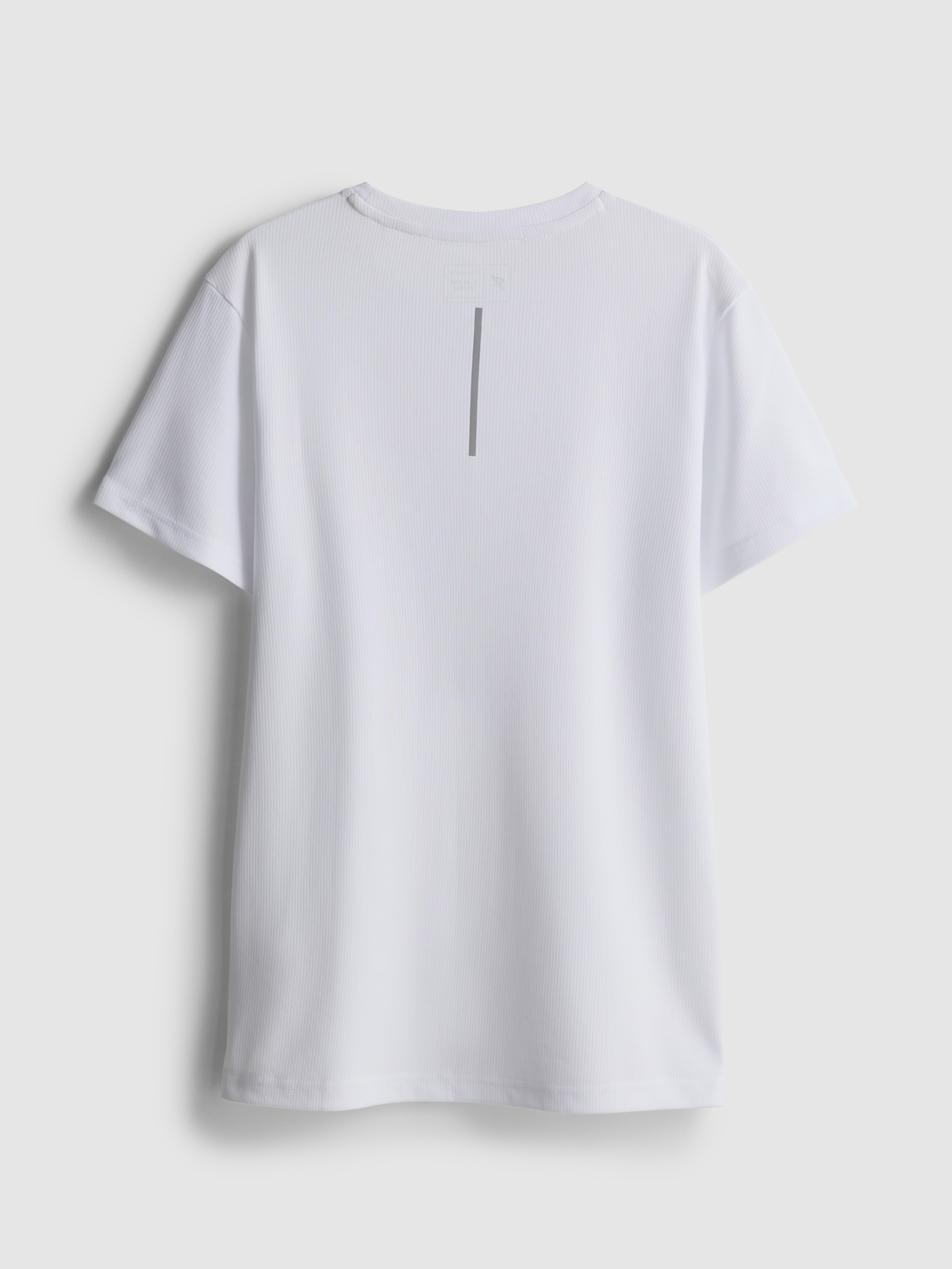 Boys White 7-15yrs | Active Mesh T-Shirt