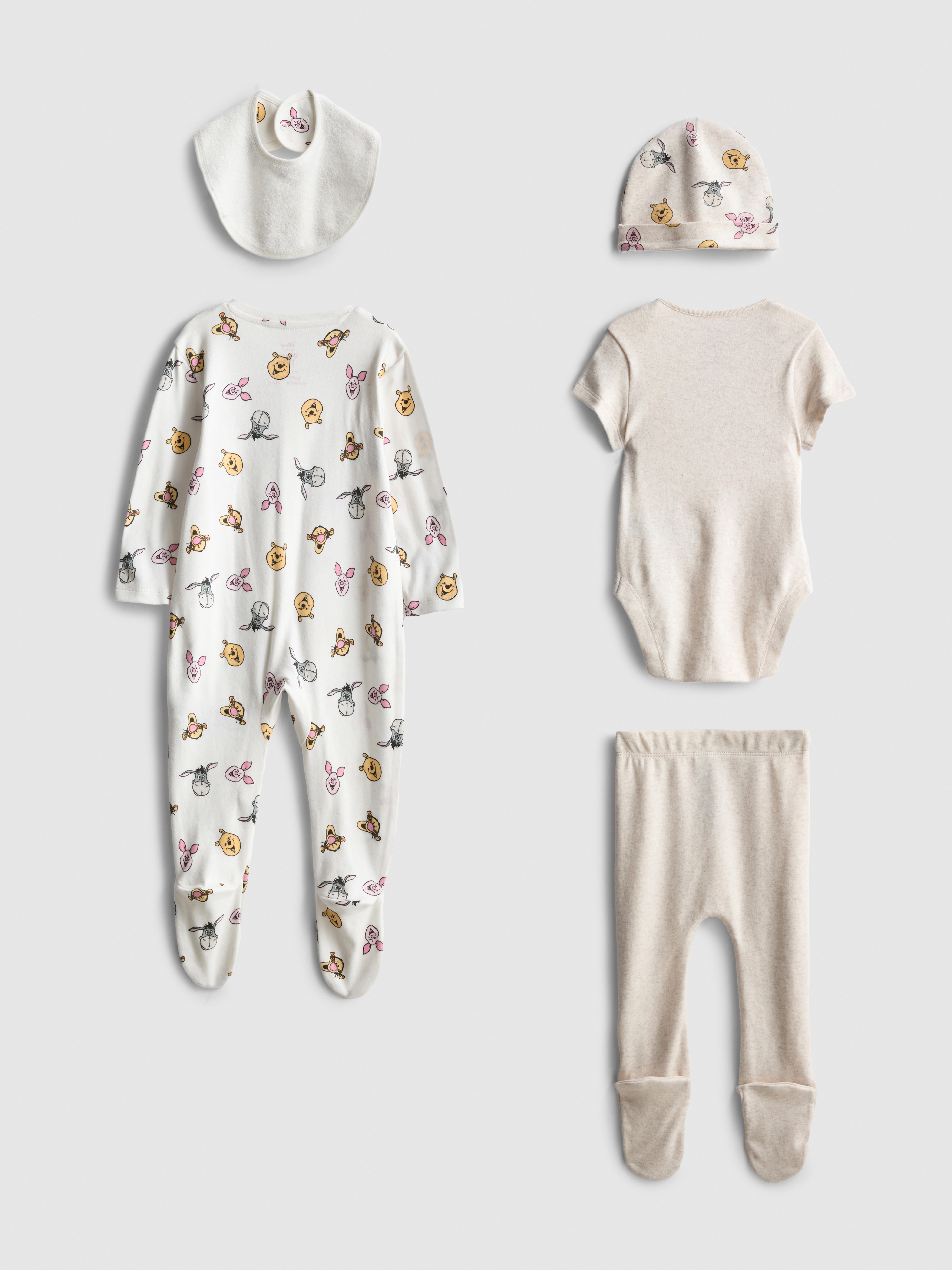 0-9mths | 5-Piece Disney’s Winnie the Pooh Newborn Starter Set
